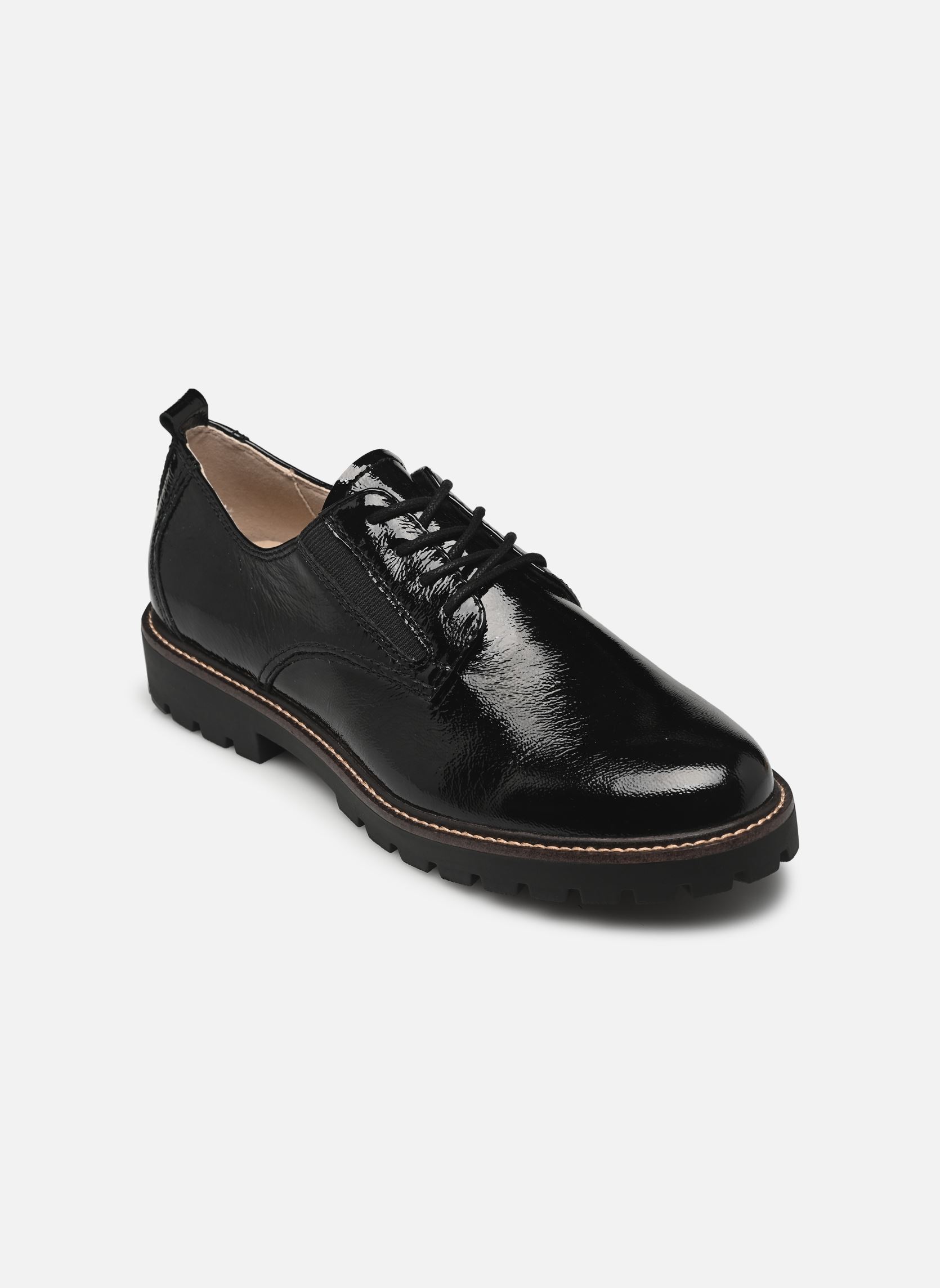 Derbys 23703-45 damen schwarz Caprice Derbys 23703-45 damen schwarz BLACK NAPLAK