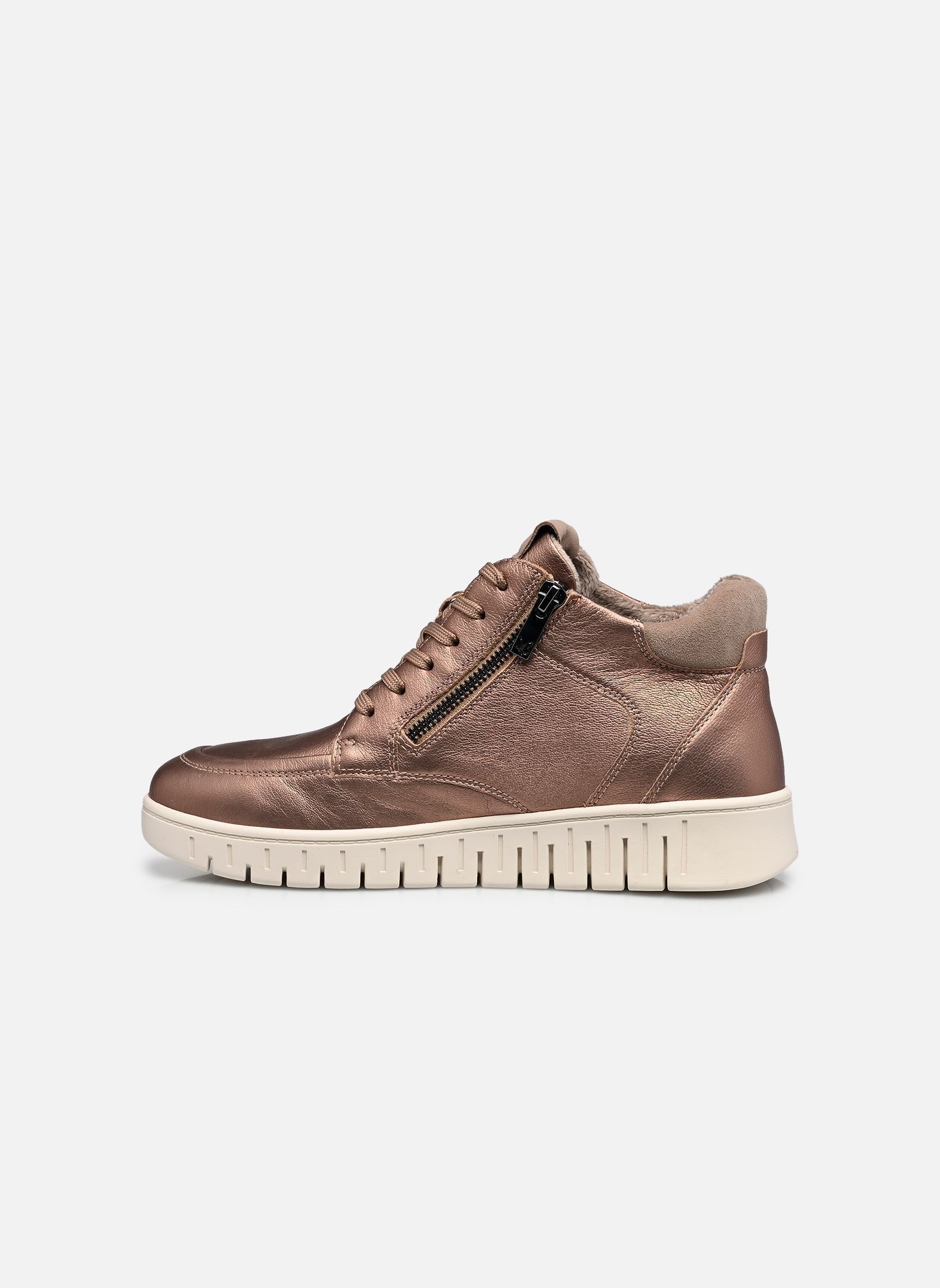 Hoge sneakers 25219-45 dames goud en brons Caprice Hoge sneakers 25219-45 dames goud en brons TAUPE METALLIC