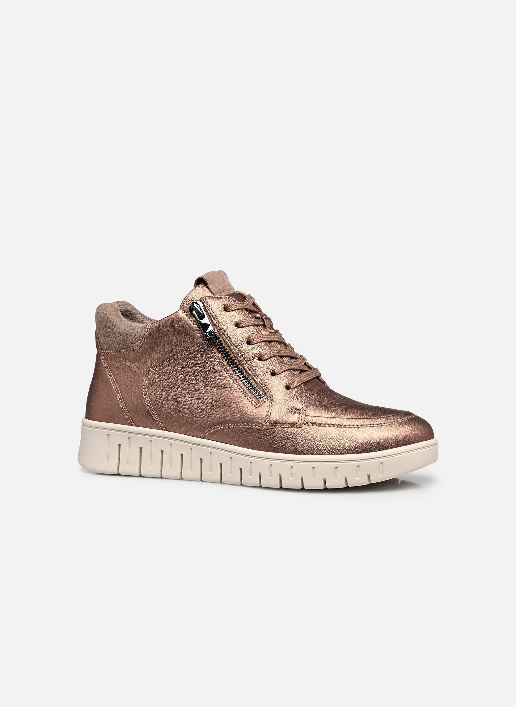 Hoge sneakers 25219-45 dames goud en brons Caprice Hoge sneakers 25219-45 dames goud en brons TAUPE METALLIC