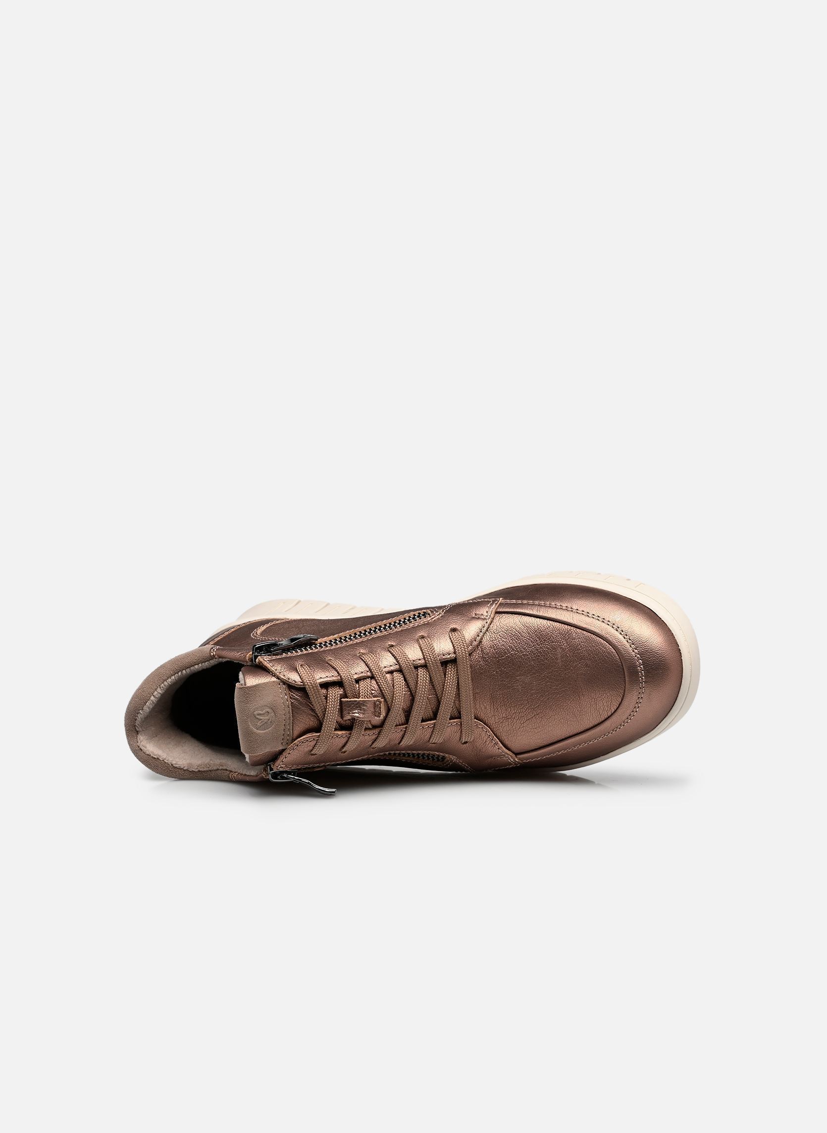 Hoge sneakers 25219-45 dames goud en brons Caprice Hoge sneakers 25219-45 dames goud en brons TAUPE METALLIC