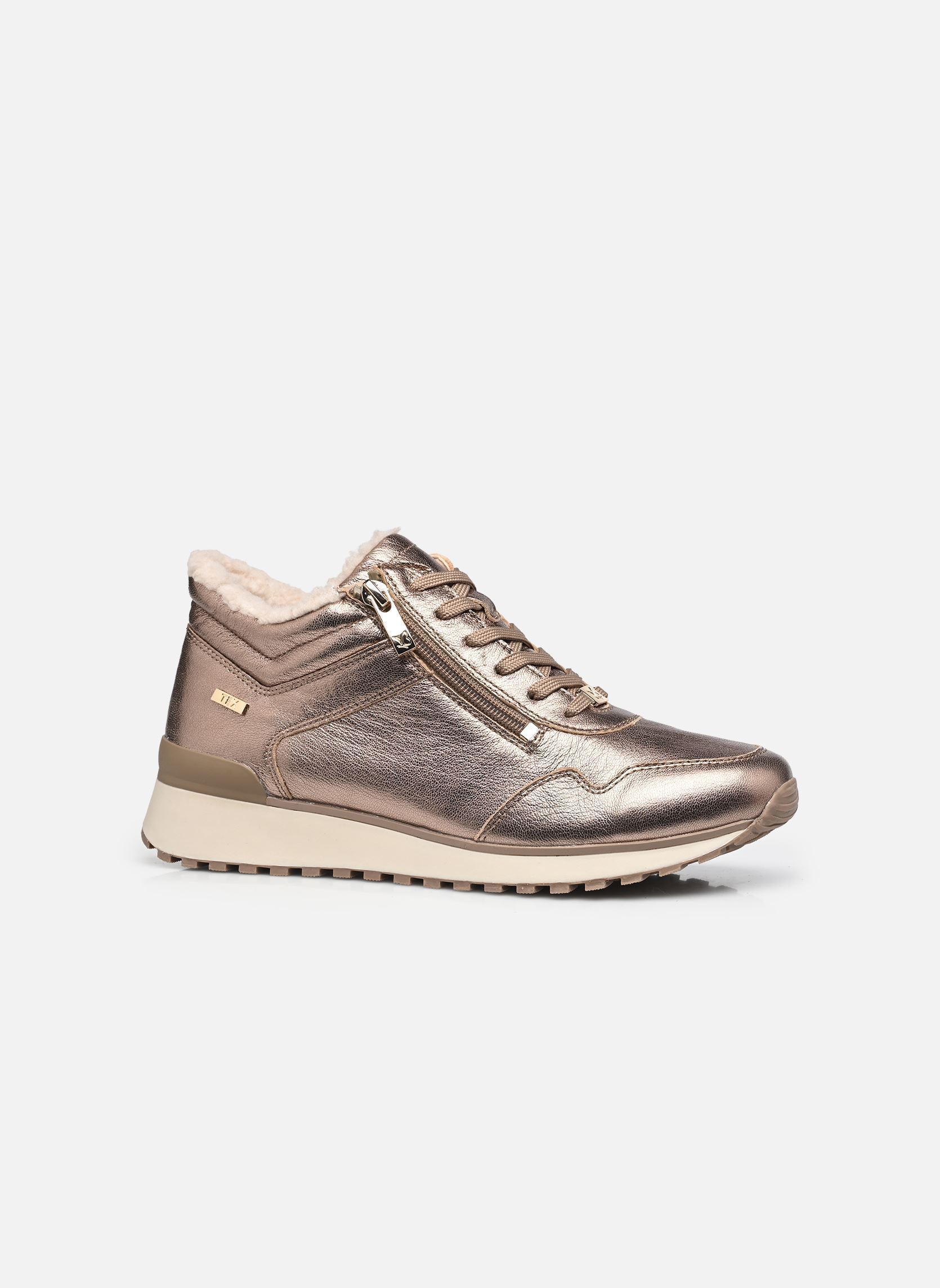 Baskets montantes 26201-43 femme or et bronze Caprice Baskets montantes 26201-43 femme or et bronze TAUPE METALLIC