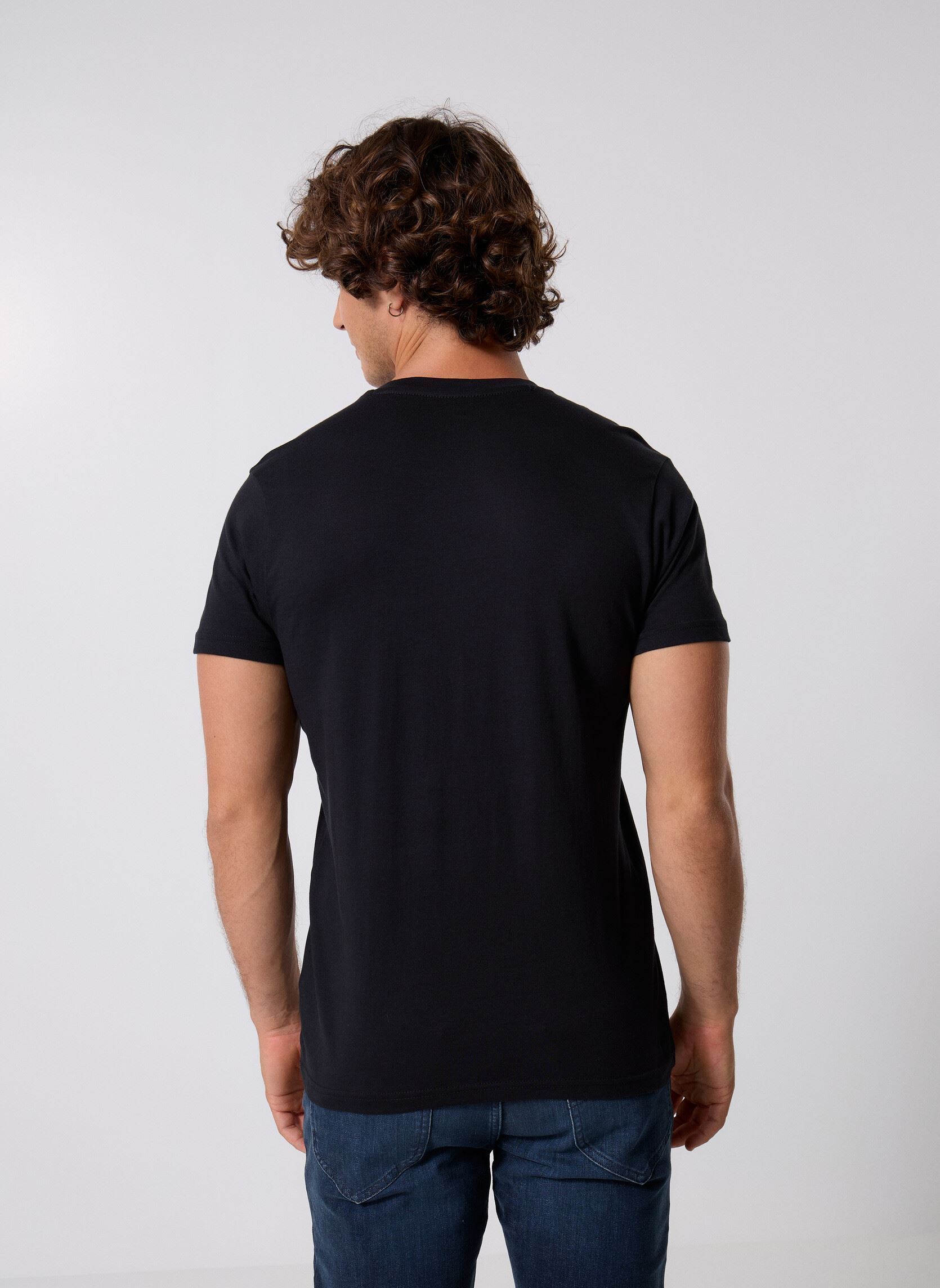 Kurzarm-T-Shirts Twin Pack Crew herren schwarz Lee Kurzarm-T-Shirts Twin Pack Crew herren schwarz BLACK WHITE