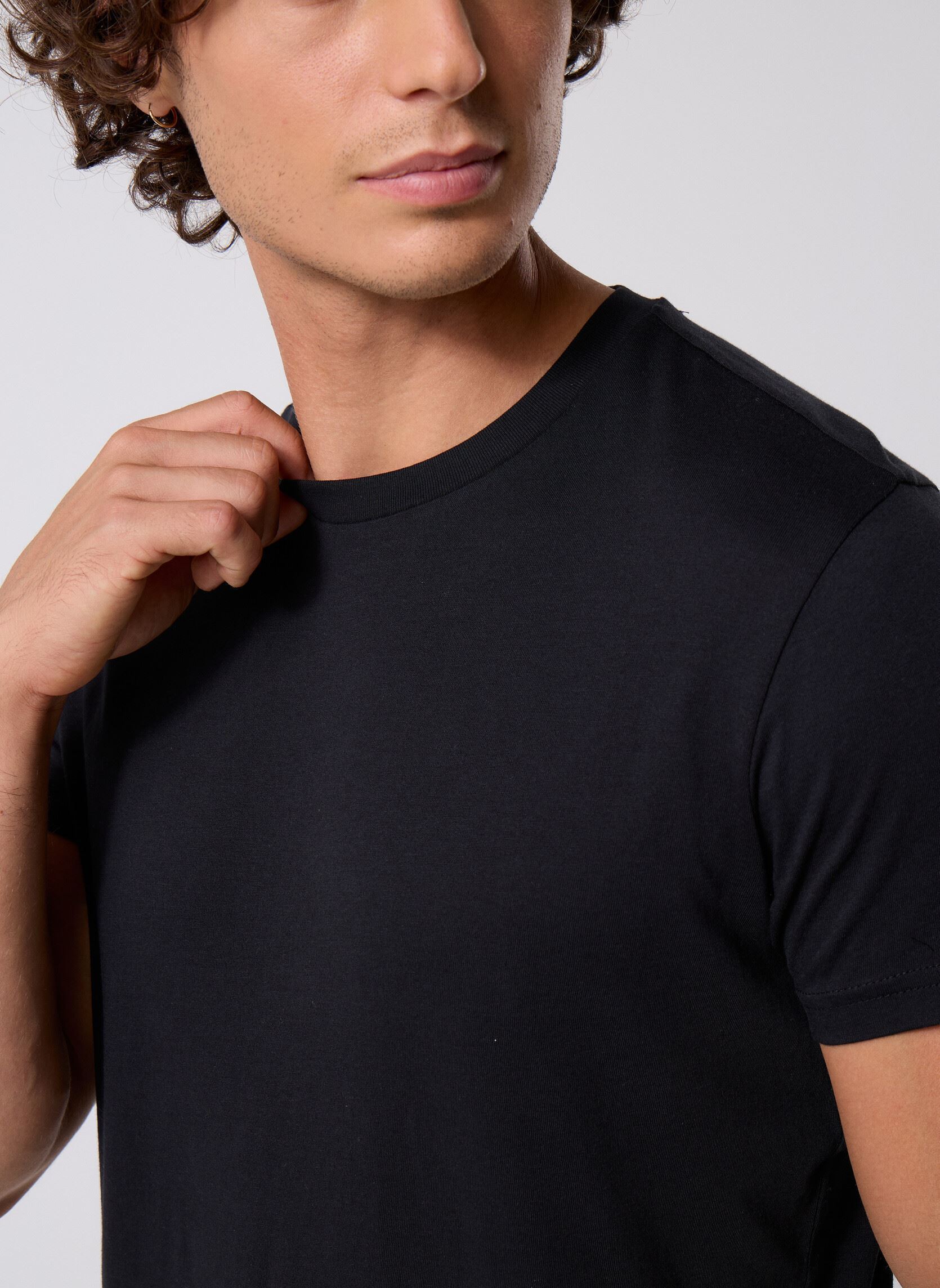 Kurzarm-T-Shirts Twin Pack Crew herren schwarz Lee Kurzarm-T-Shirts Twin Pack Crew herren schwarz BLACK WHITE