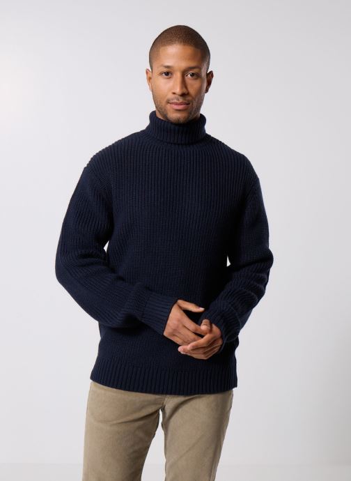 CASUAL FRIDAY Maglione Uomo In Puro Cotone – Colletto Alto Arrotolato – Vestibilità Normale