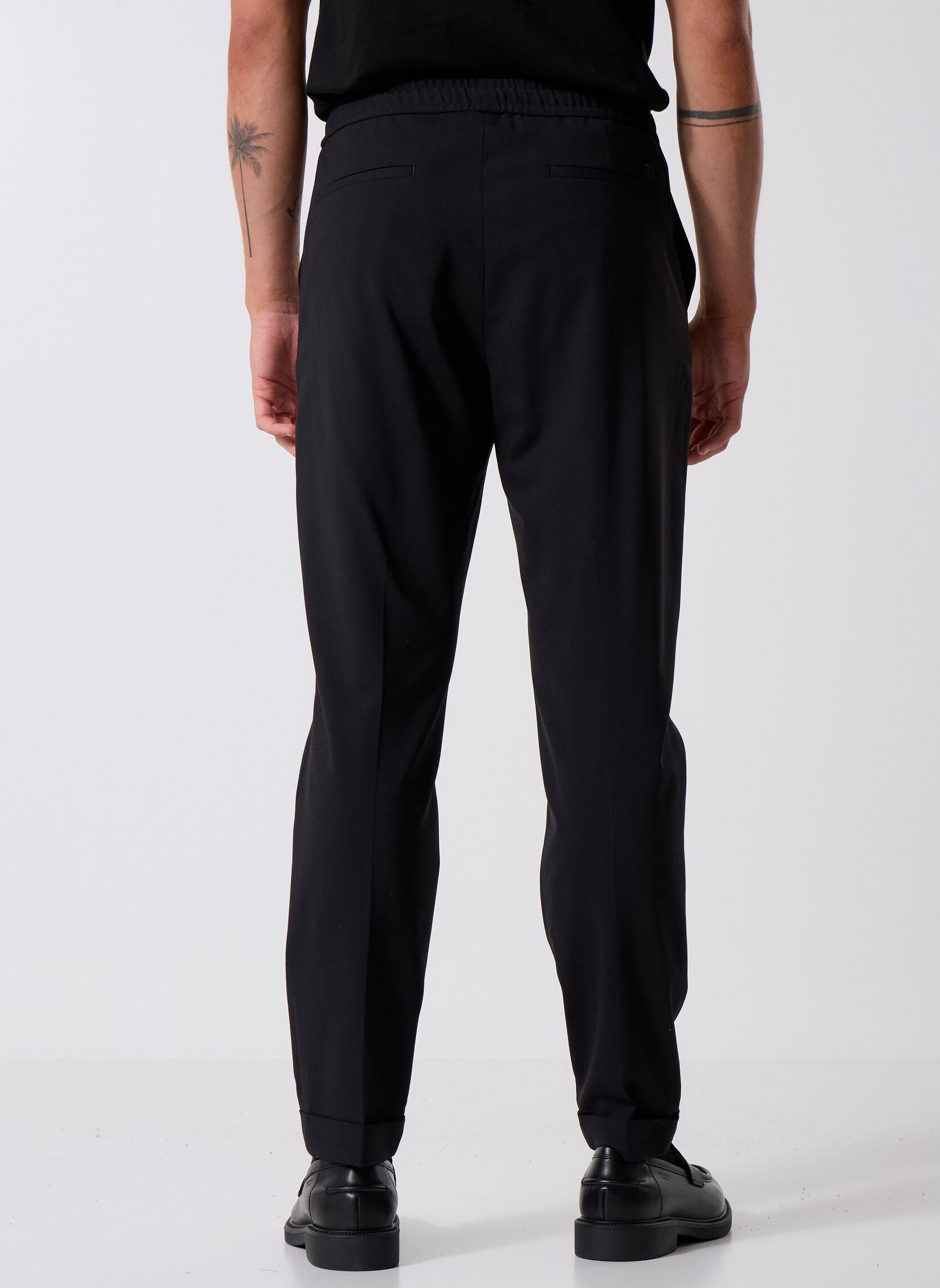 Rechte broeken HPAN28045K heren zwart The Kooples Rechte broeken HPAN28045K heren zwart BLA01