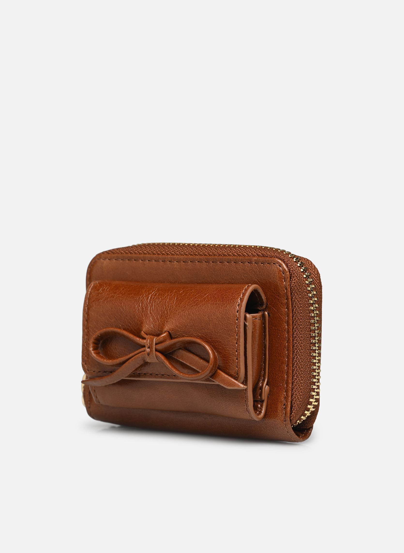 Portemonnees met rits AFPM31007K dames bruin The Kooples Portemonnees met rits AFPM31007K dames bruin BRW01