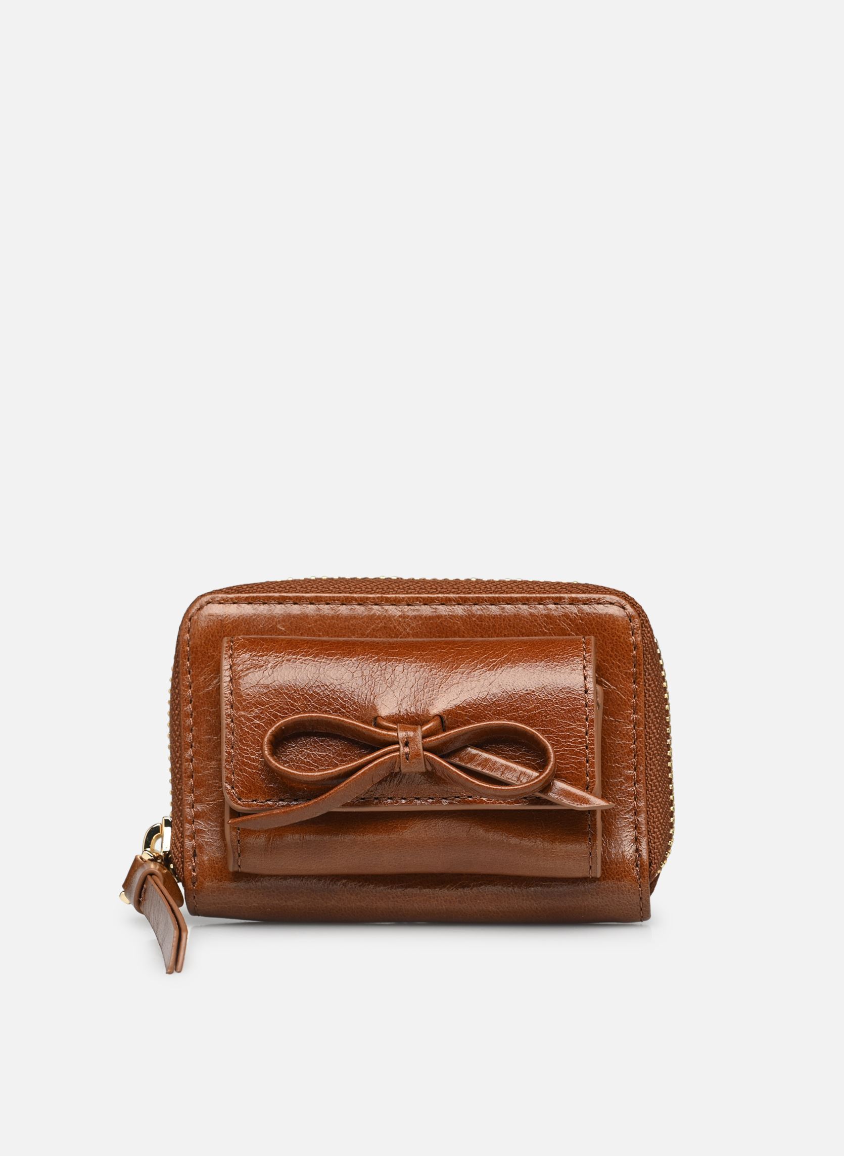Portemonnees met rits AFPM31007K dames bruin The Kooples Portemonnees met rits AFPM31007K dames bruin BRW01