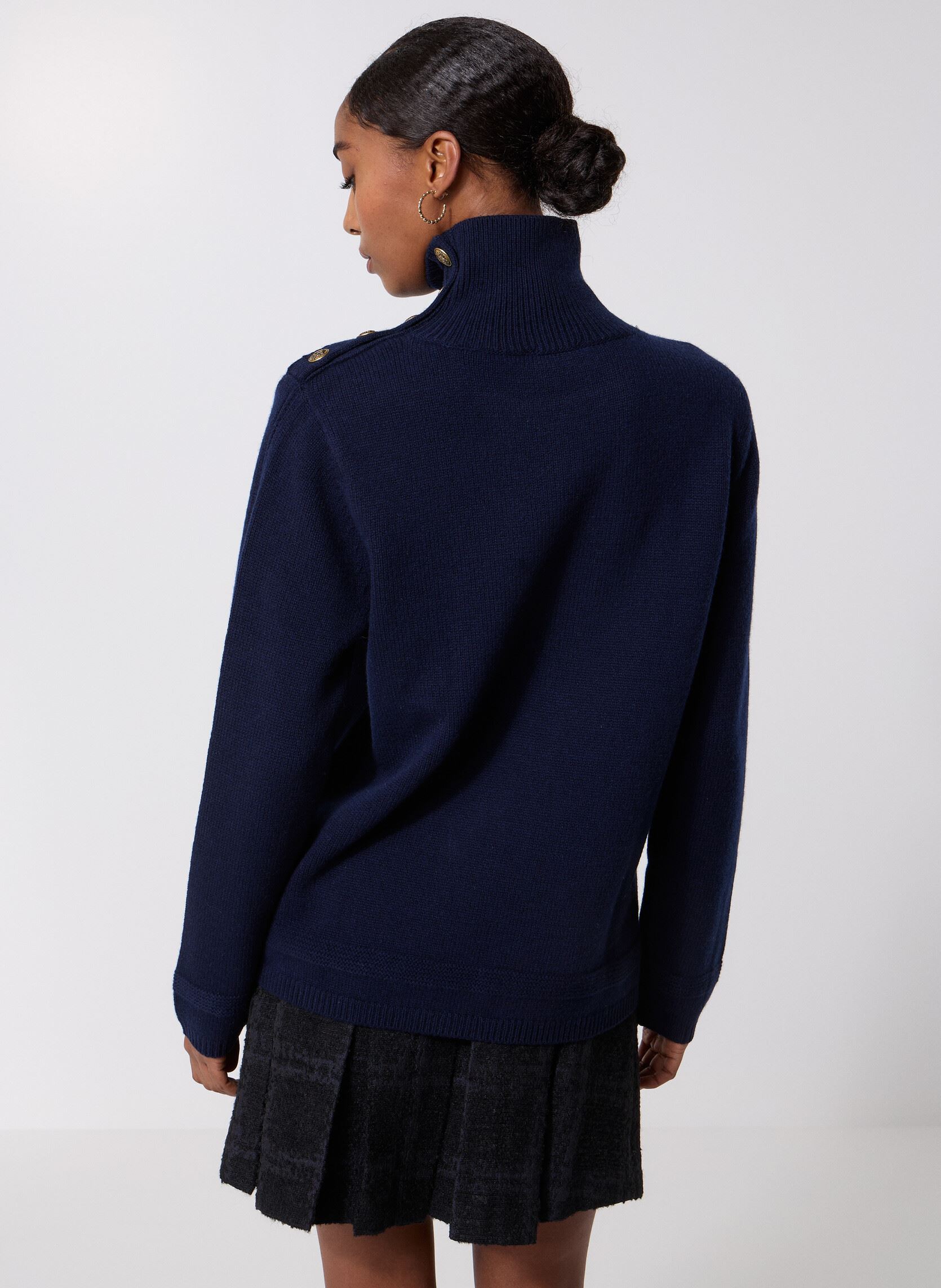Pulls FPUL31117K femme bleu The Kooples Pulls FPUL31117K femme bleu Nav01