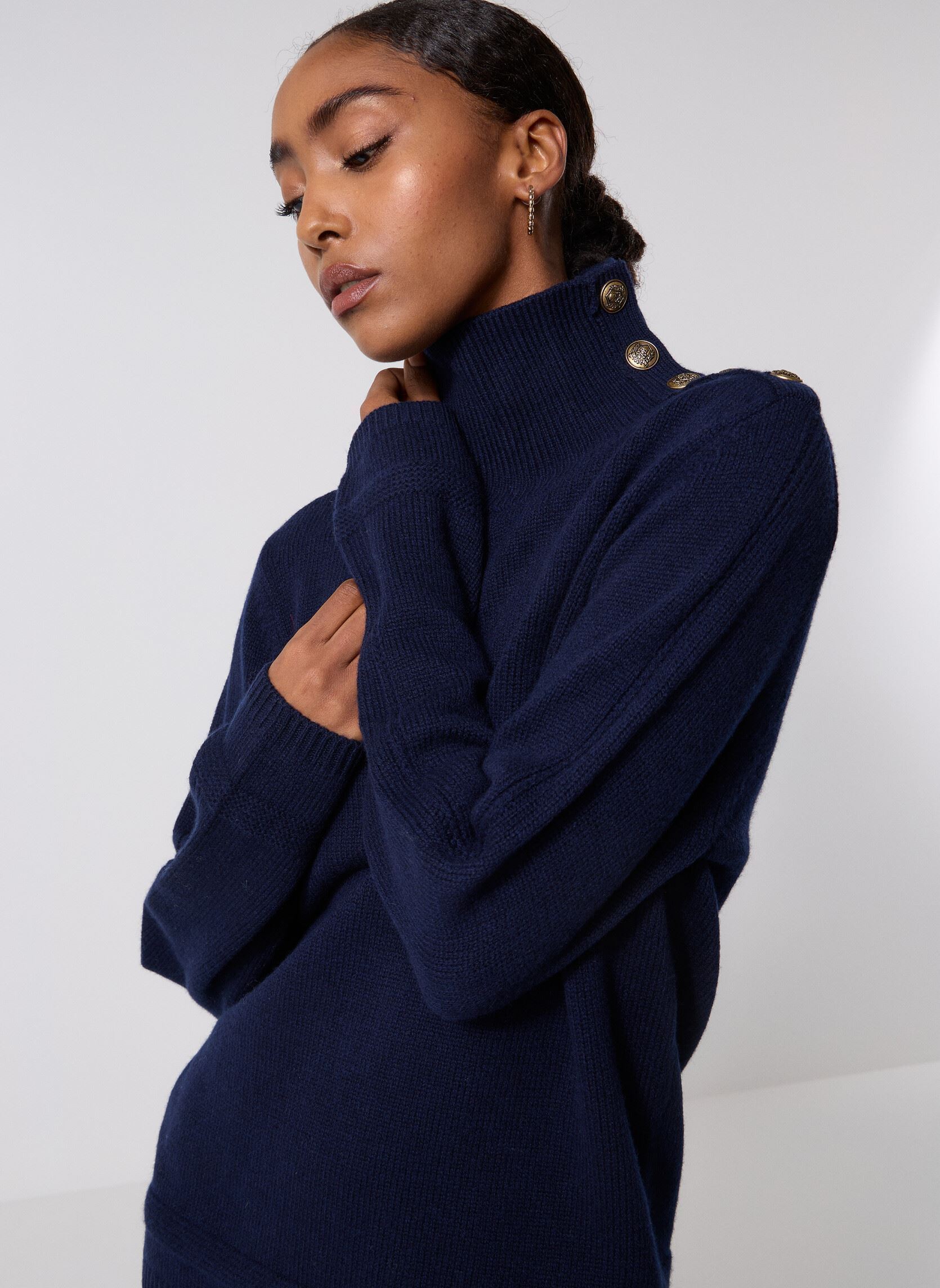Pulls FPUL31117K femme bleu The Kooples Pulls FPUL31117K femme bleu Nav01