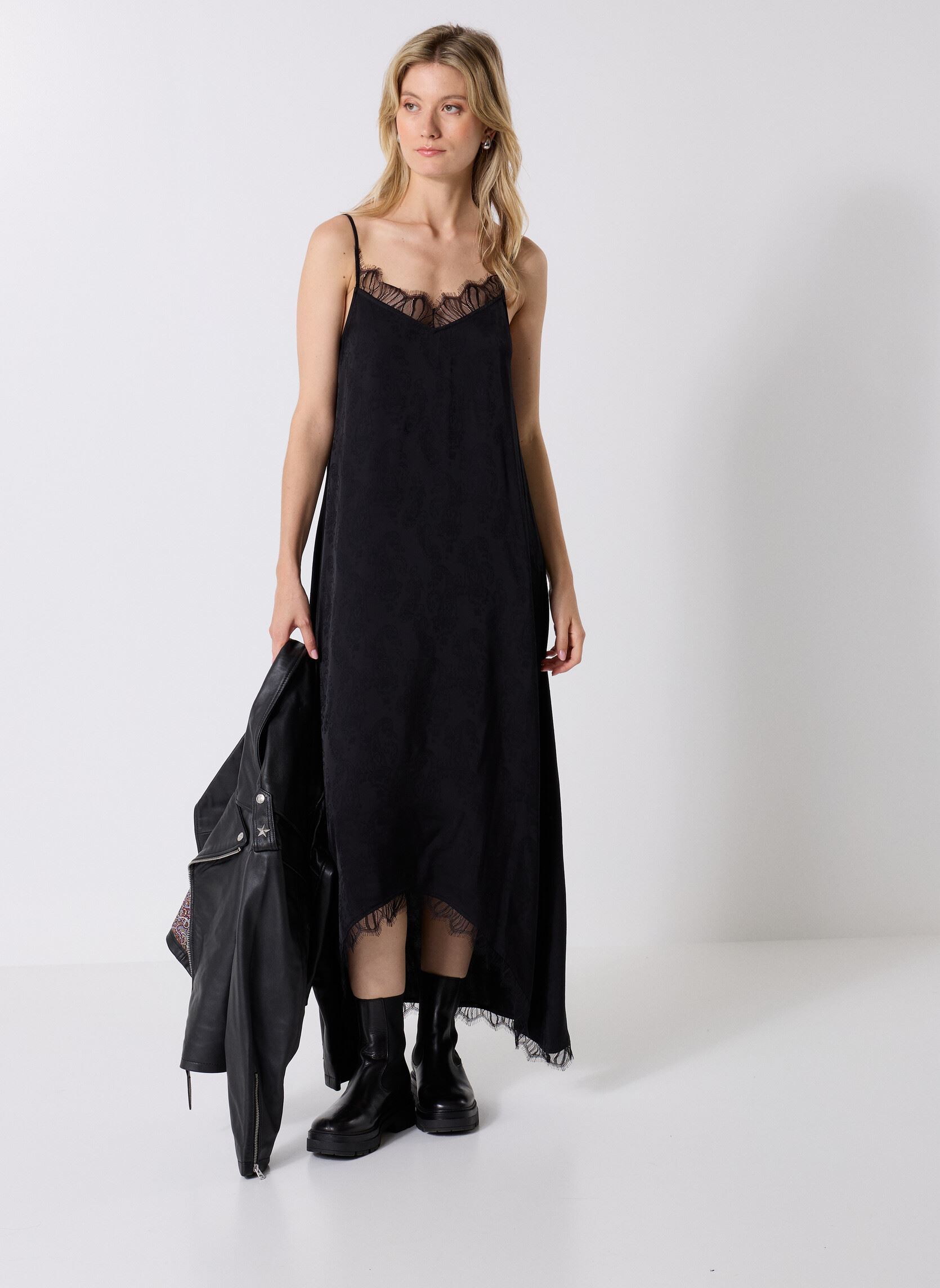 Jurken FROB28175K dames zwart The Kooples Jurken FROB28175K dames zwart BLA01