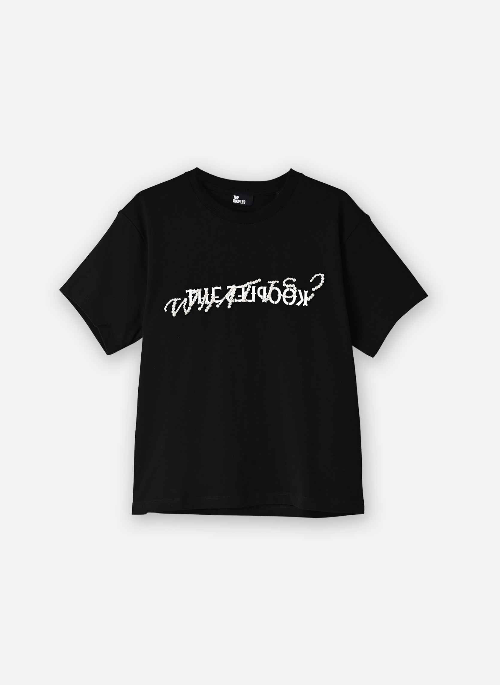 Tee-shirts manches courtes FTSC31037K femme noir The Kooples Tee-shirts manches courtes FTSC31037K femme noir BLA01