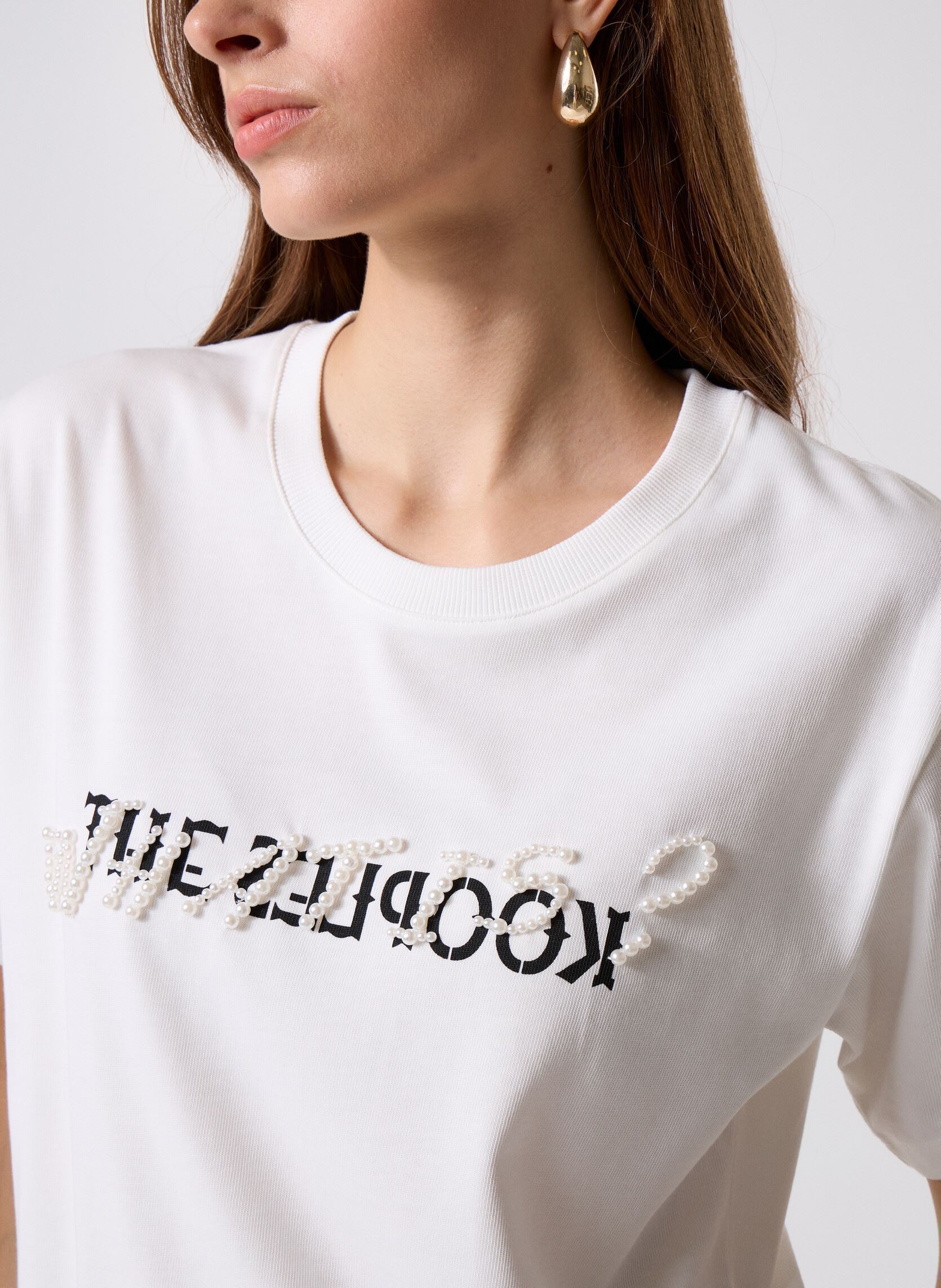 Tee-shirts manches courtes FTSC31037K femme blanc The Kooples Tee-shirts manches courtes FTSC31037K femme blanc WHI01