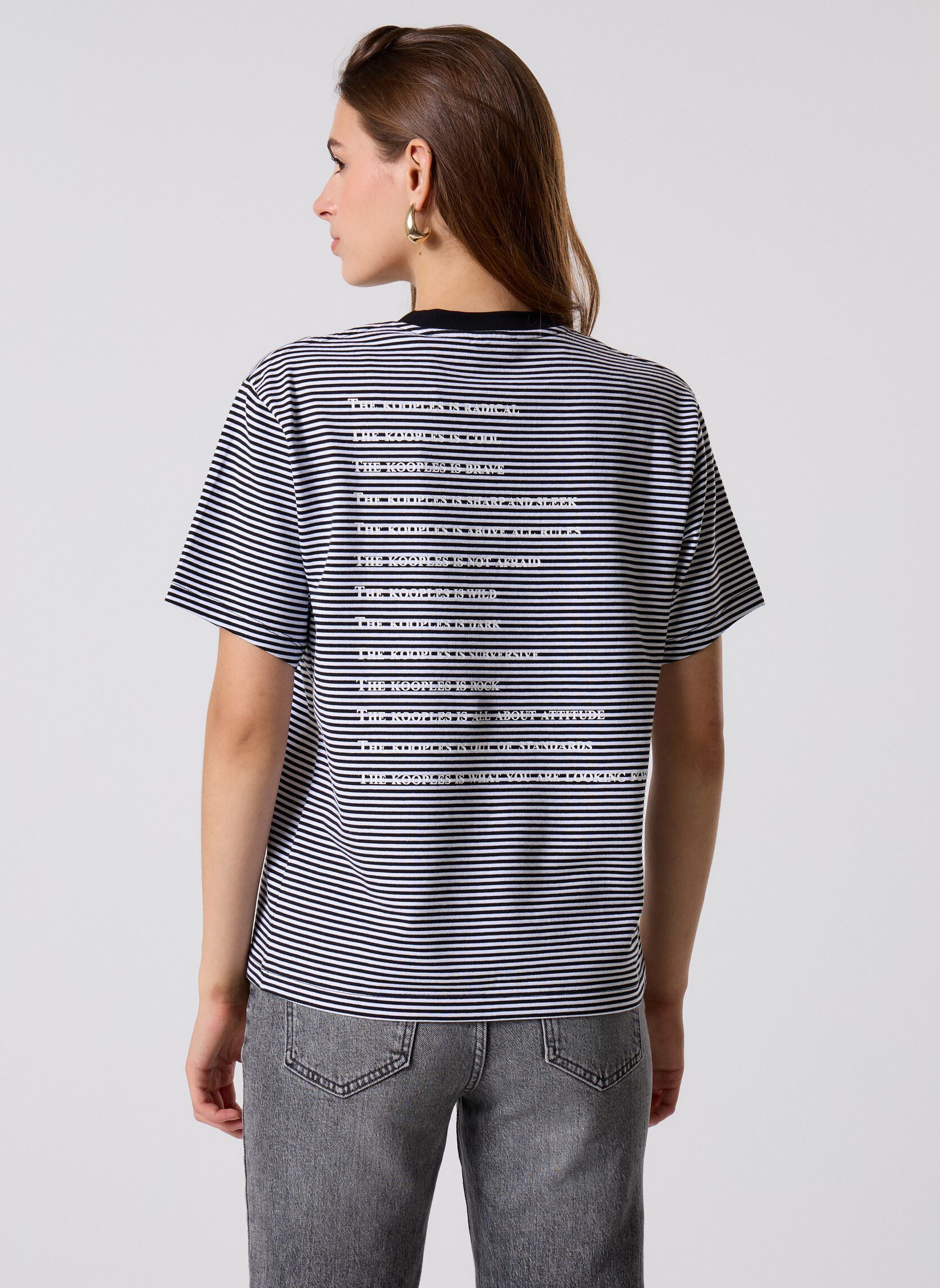 Tee-shirts manches courtes FTSC31040K femme blanc The Kooples Tee-shirts manches courtes FTSC31040K femme blanc ECR01