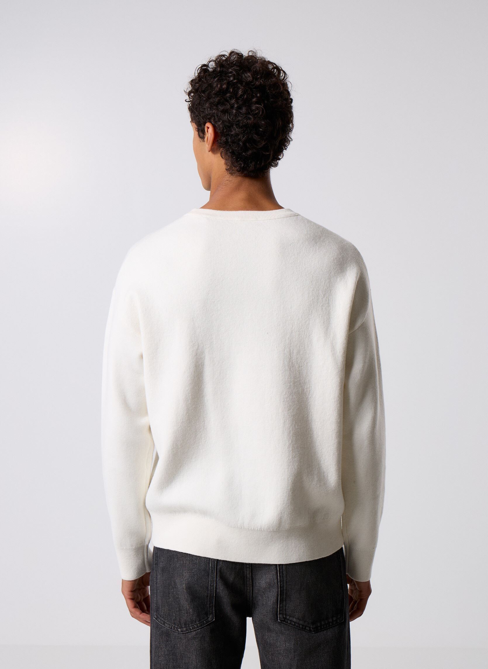 Pulls HPUL31126K homme blanc The Kooples Pulls HPUL31126K homme blanc ECR01