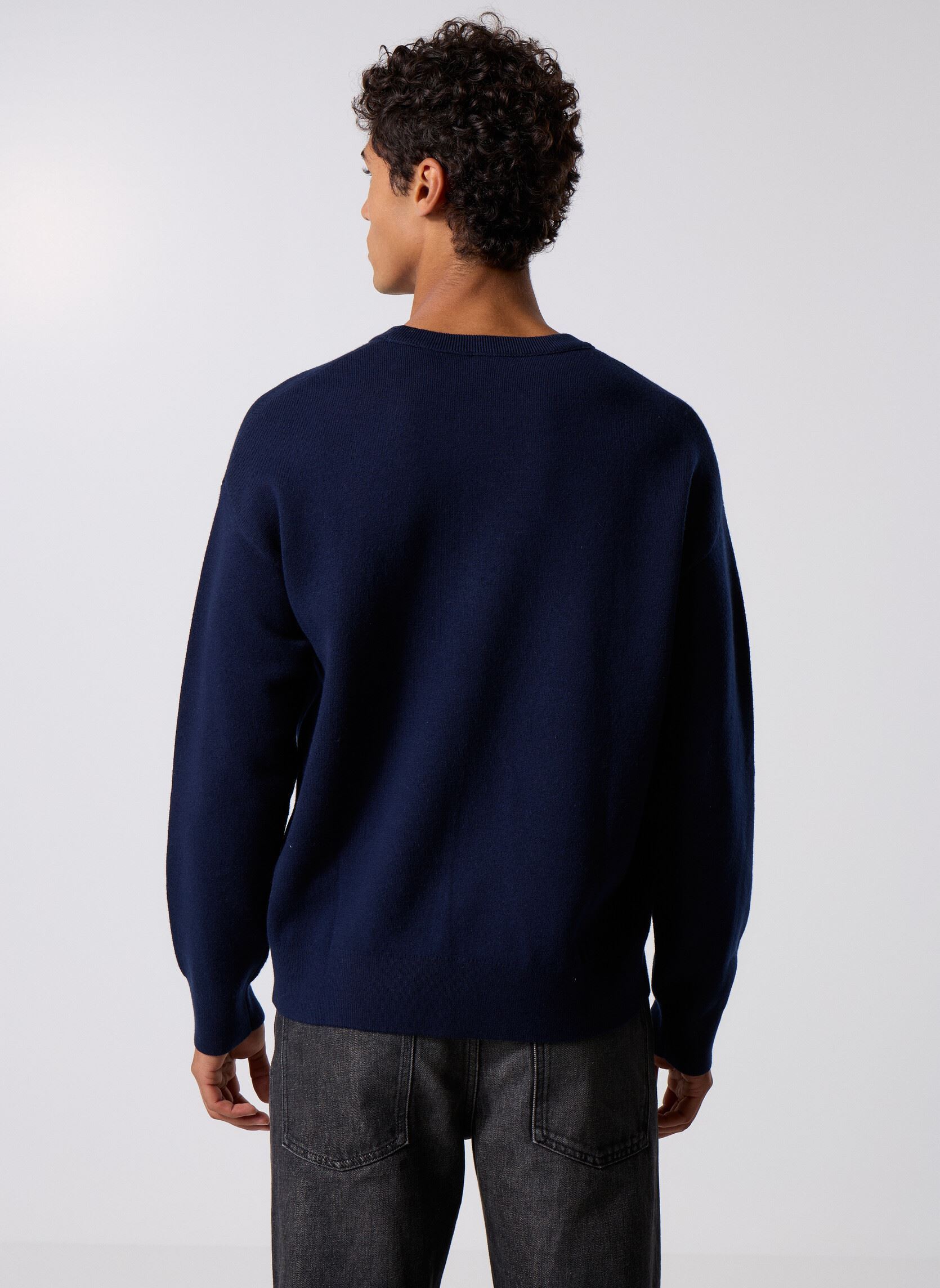Pulls HPUL31126K homme bleu The Kooples Pulls HPUL31126K homme bleu Nav01