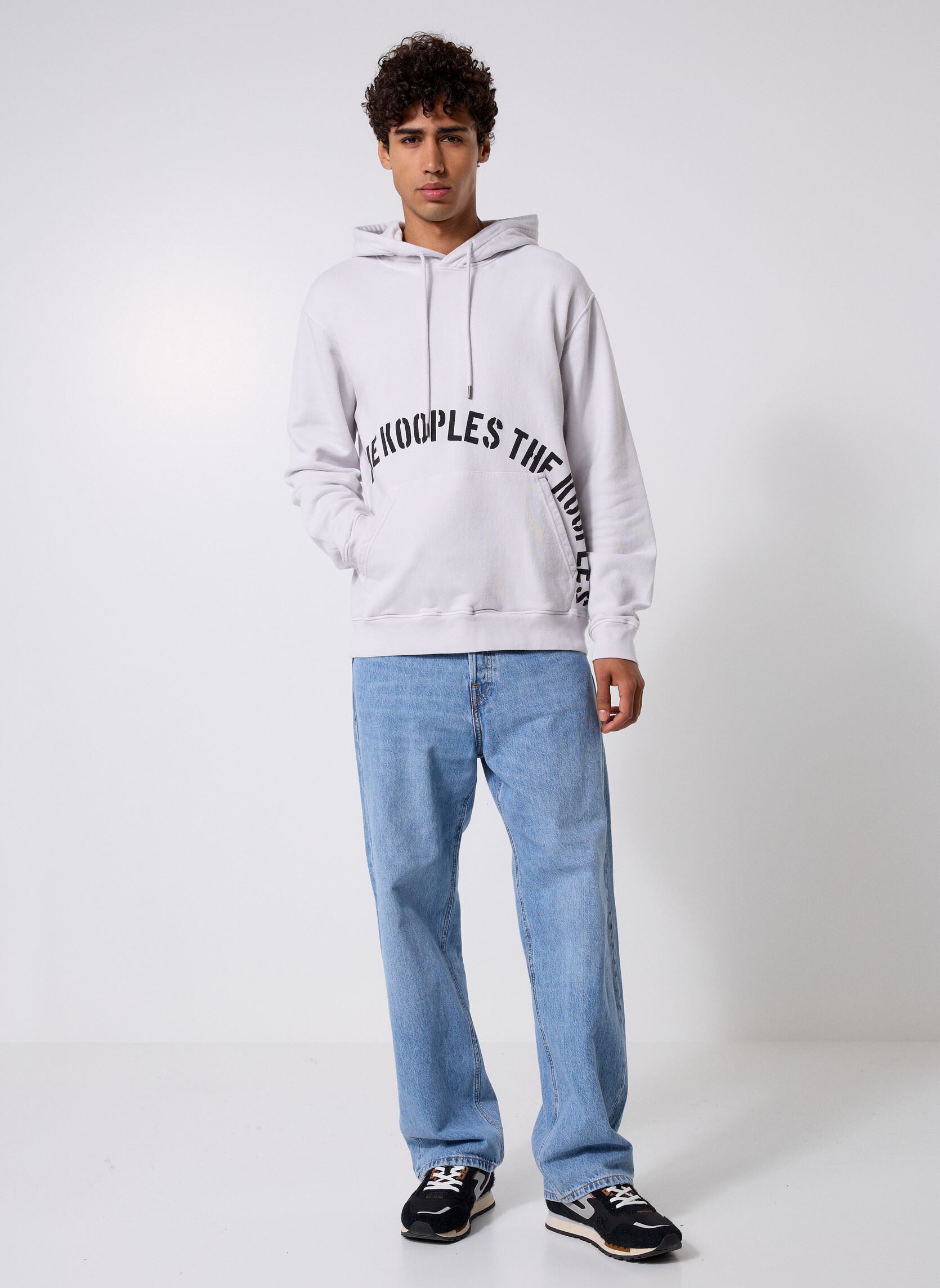 Felpe con cappuccio HSWE31001K uomo grigio The Kooples Felpe con cappuccio HSWE31001K uomo grigio GRY05