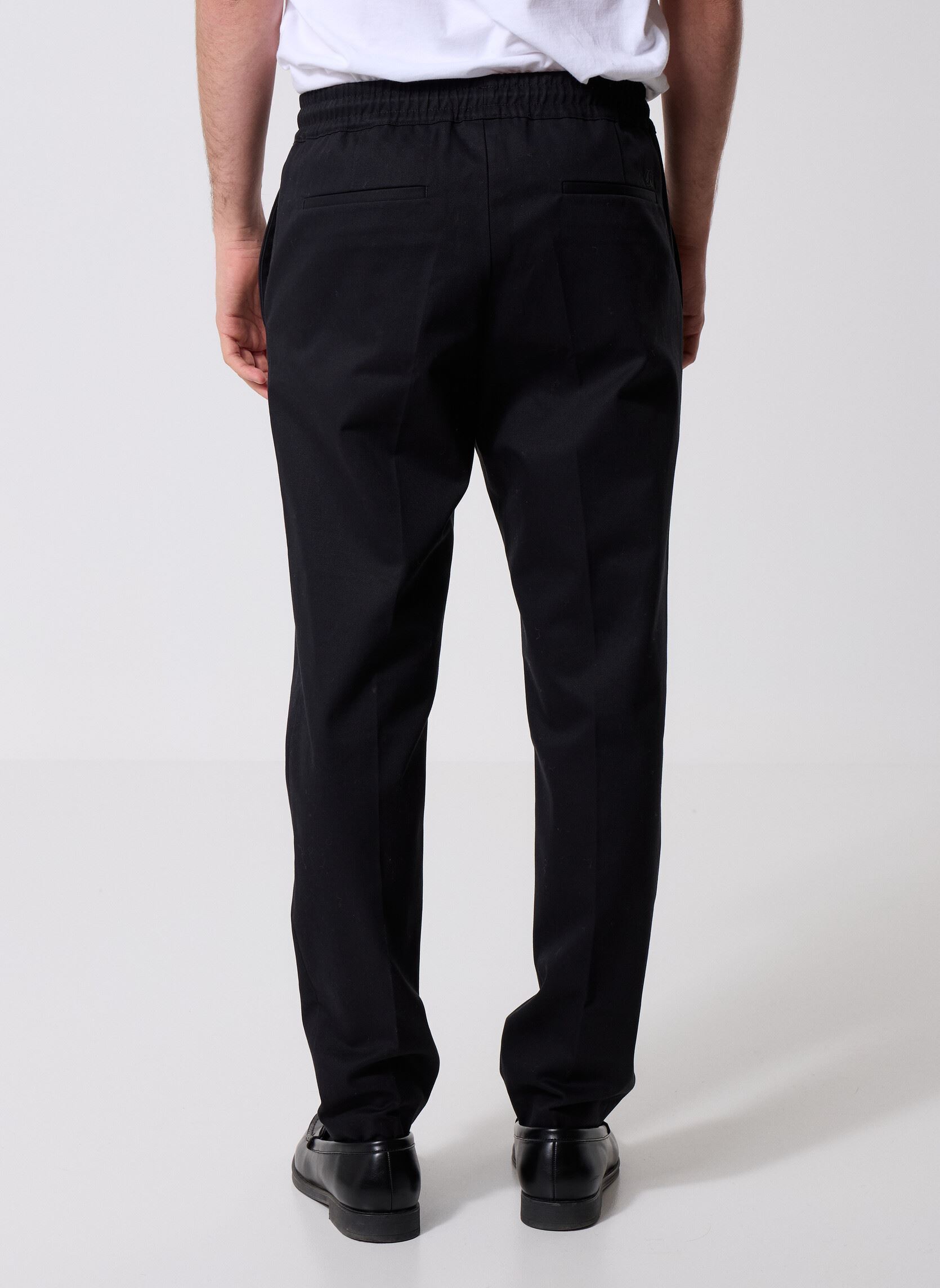 Pantalons droits HPAN31048K homme noir The Kooples Pantalons droits HPAN31048K homme noir BLA01