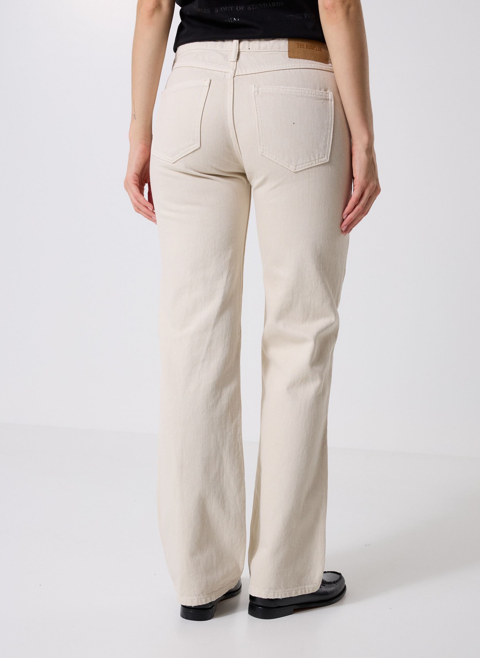 Rechte jeans / Straight Leg Jeans FJEA31003J dames wit The Kooples Rechte jeans / Straight Leg Jeans FJEA31003J dames wit ECR01