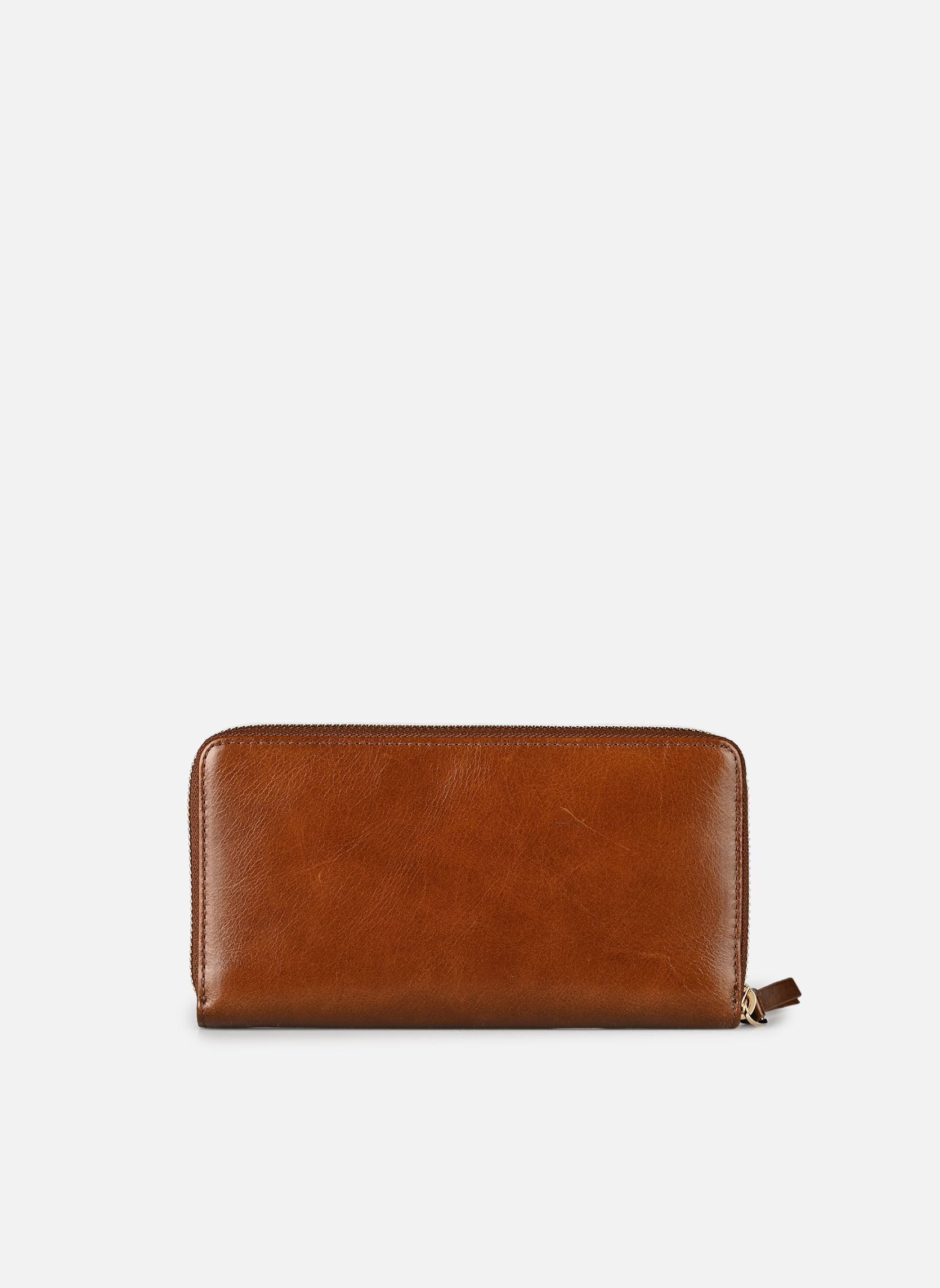 Portemonnees met rits AFPM31008K dames bruin The Kooples Portemonnees met rits AFPM31008K dames bruin BRW01