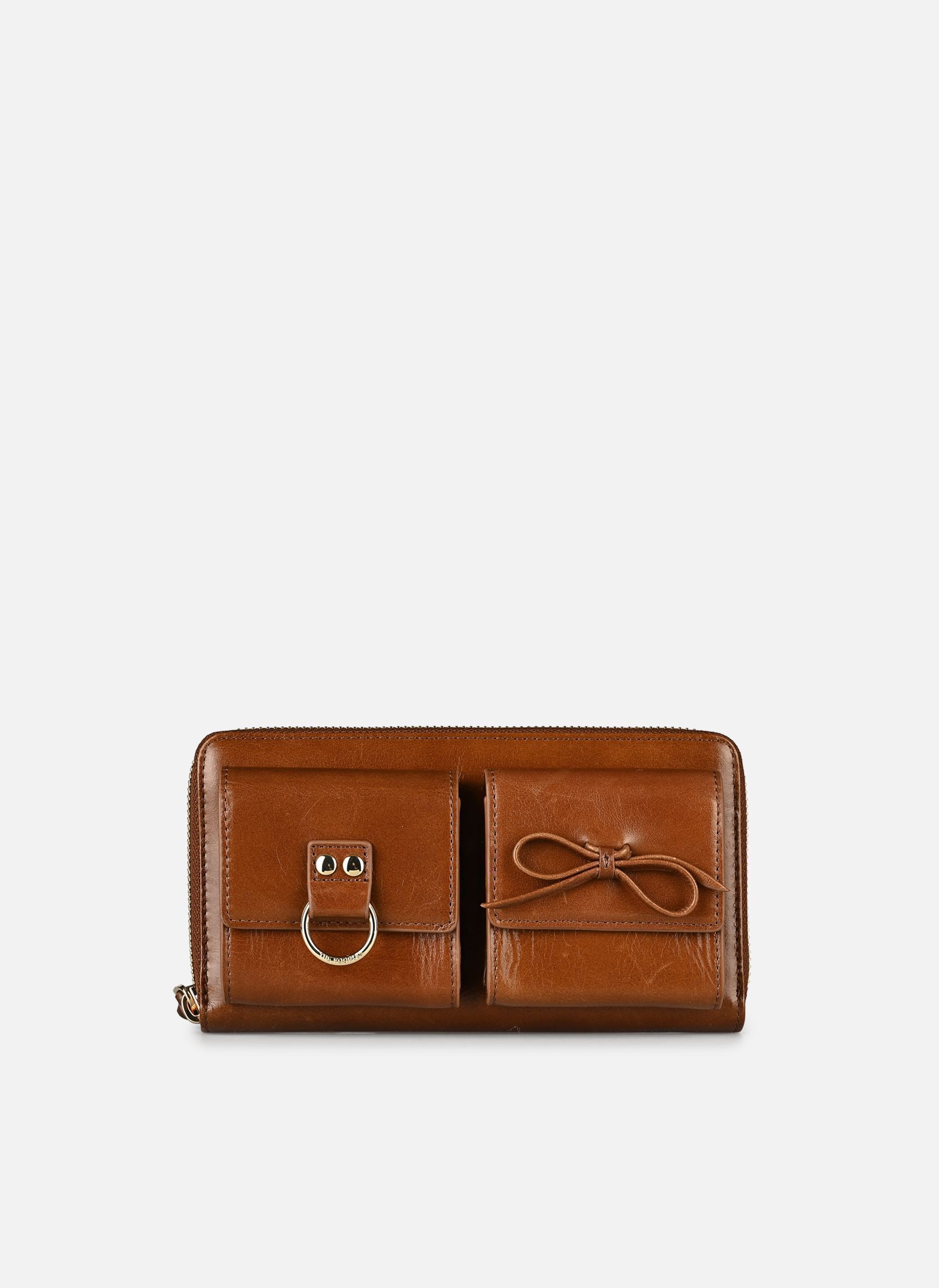 Portemonnees met rits AFPM31008K dames bruin The Kooples Portemonnees met rits AFPM31008K dames bruin BRW01