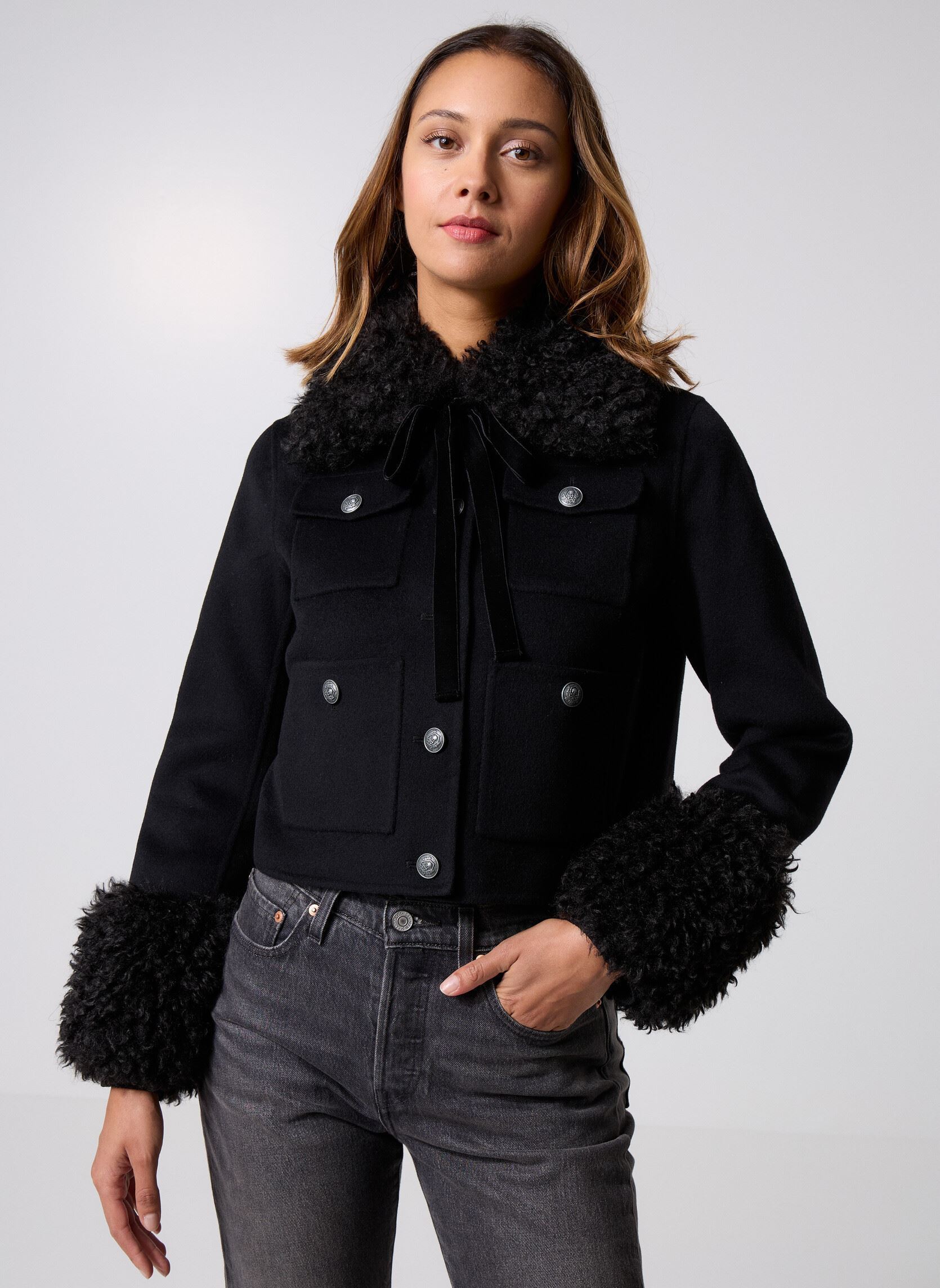 Vêtements The Kooples FBLO31017K pour Accessoires