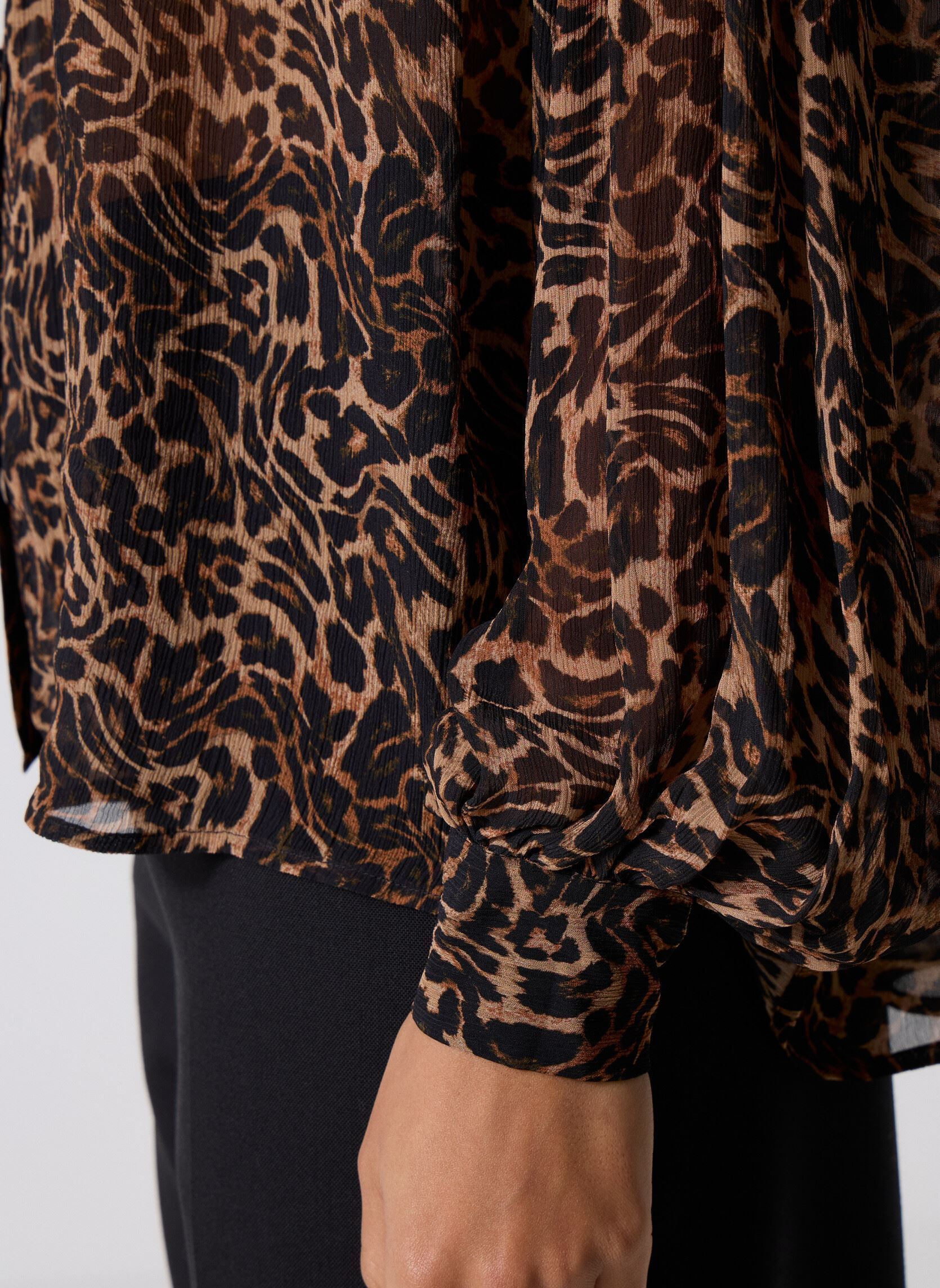Lange mouw overhemden FCCL31024K dames bruin The Kooples Lange mouw overhemden FCCL31024K dames bruin LEO01