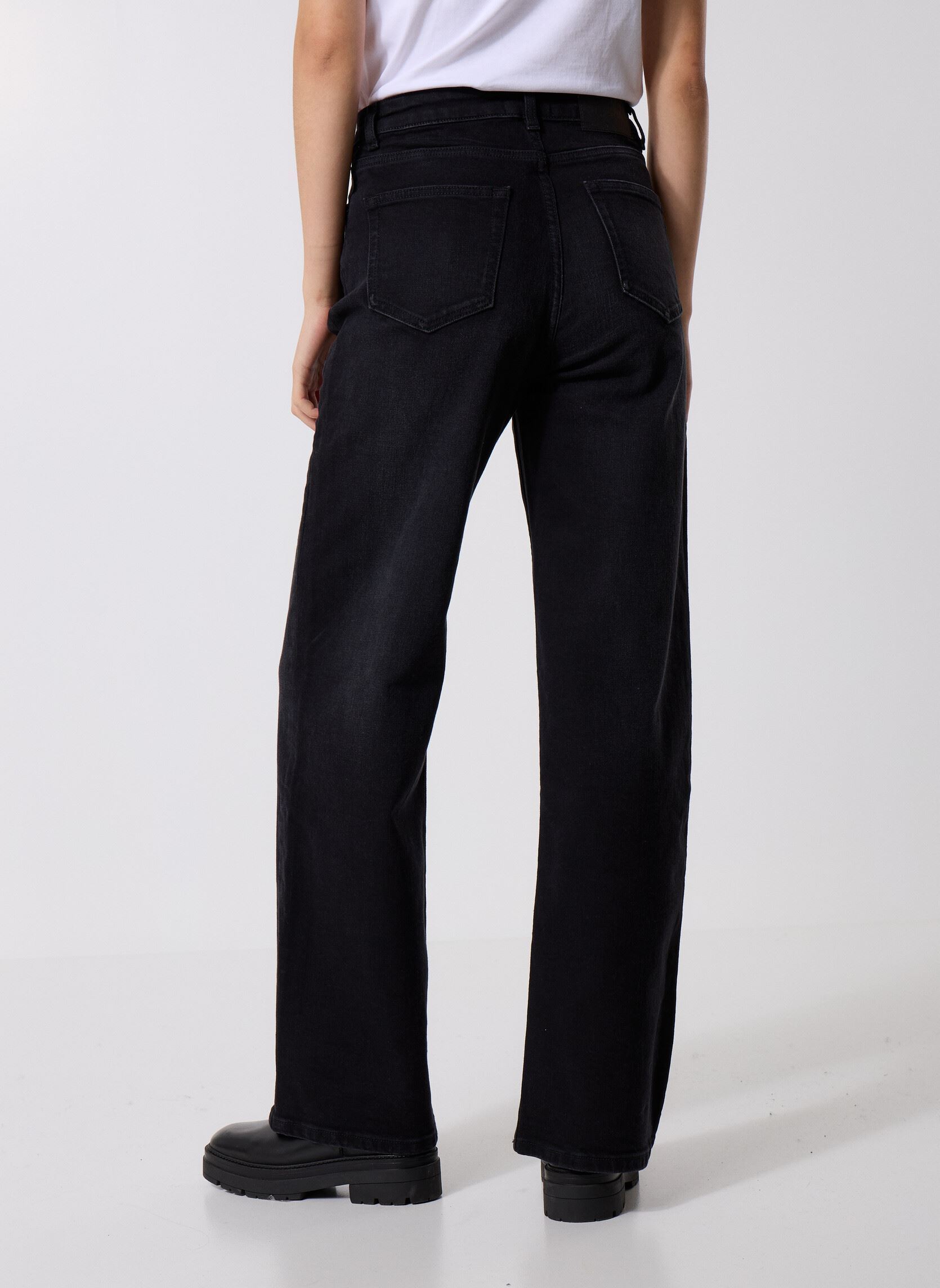 Jeans droit FJEA31020J femme noir The Kooples Jeans droit FJEA31020J femme noir BLA01