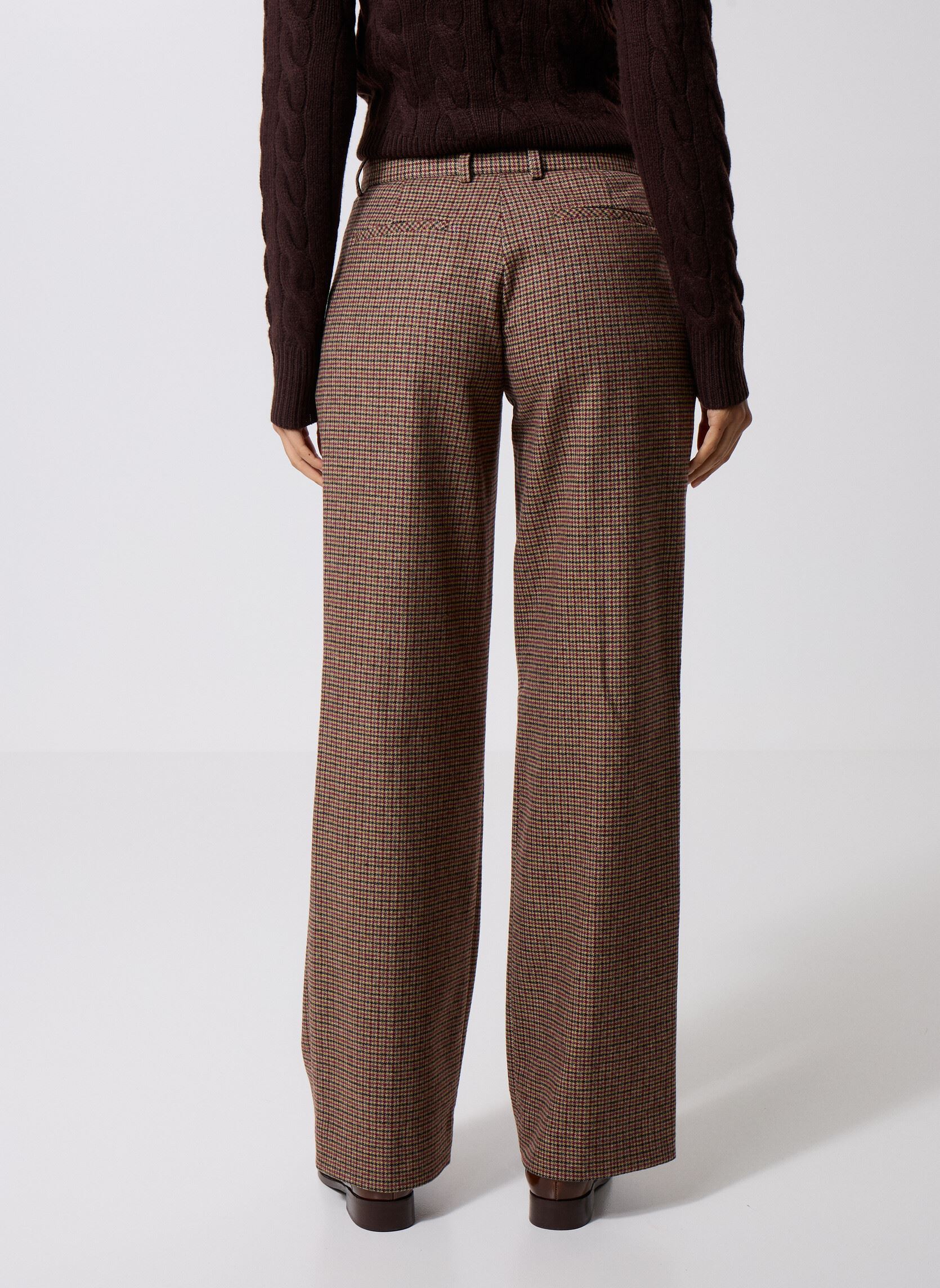 Wijde broeken FPAN31013K dames bruin The Kooples Wijde broeken FPAN31013K dames bruin CAM03