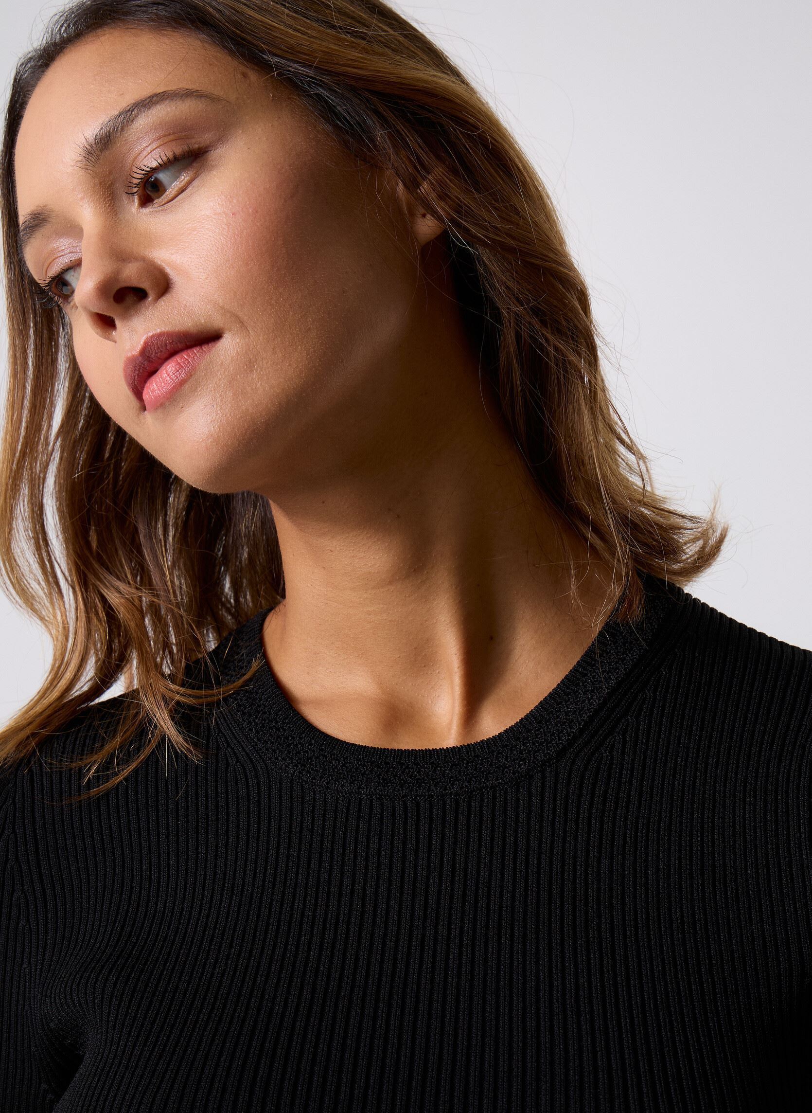 Pullover FPUL31030K damen schwarz The Kooples Pullover FPUL31030K damen schwarz BLA01