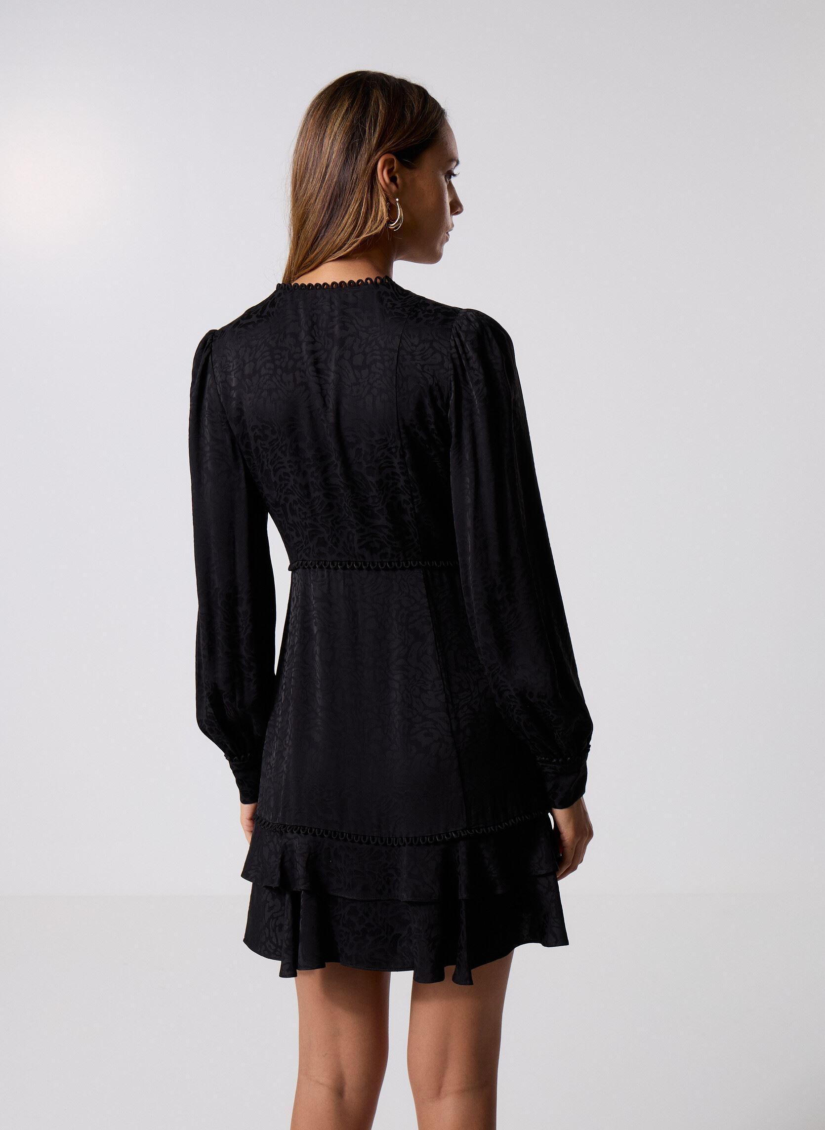 Robes FROB31044K femme noir The Kooples Robes FROB31044K femme noir BLA01