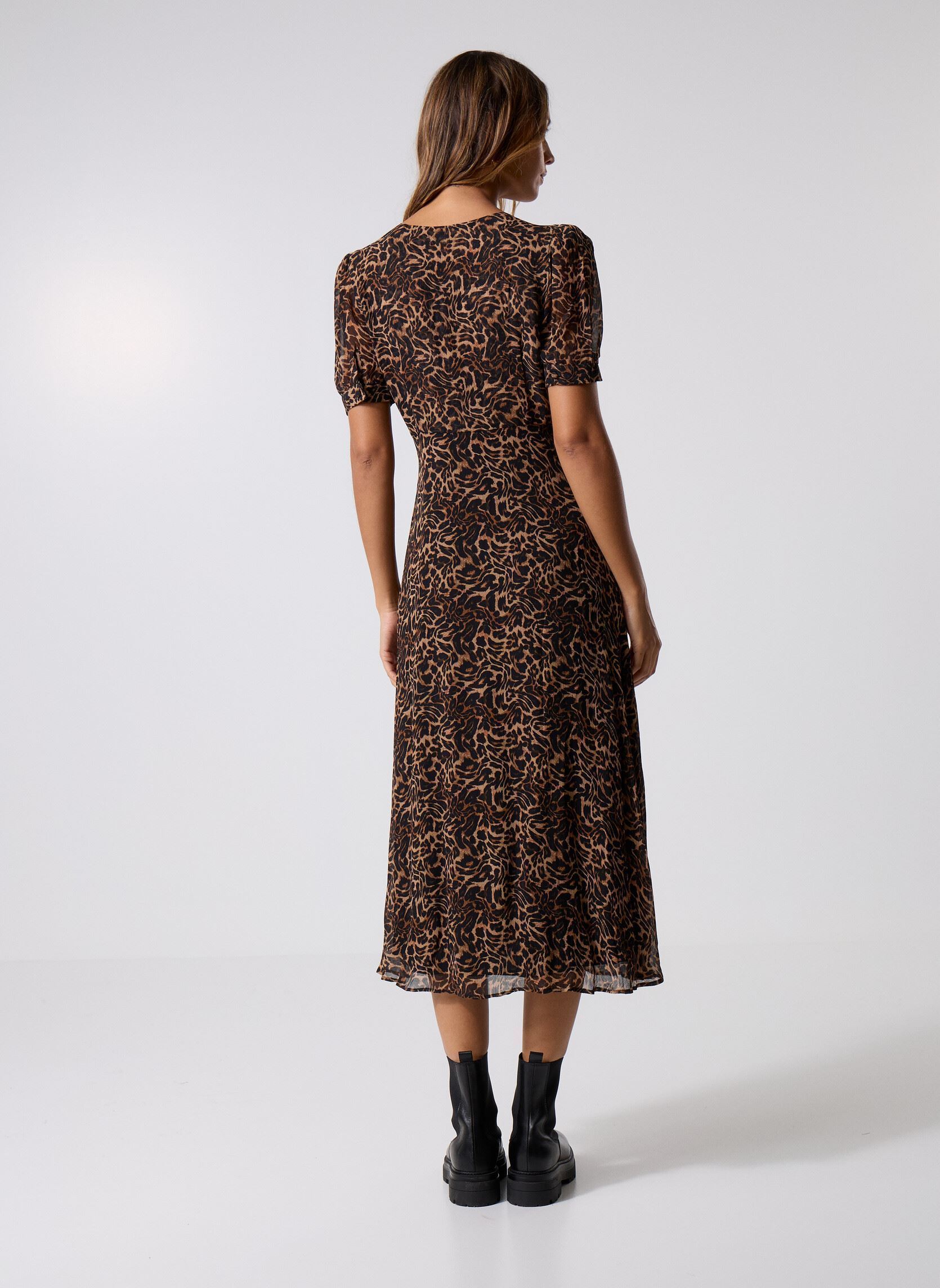Kleider FROB31093K damen braun The Kooples Kleider FROB31093K damen braun LEO01