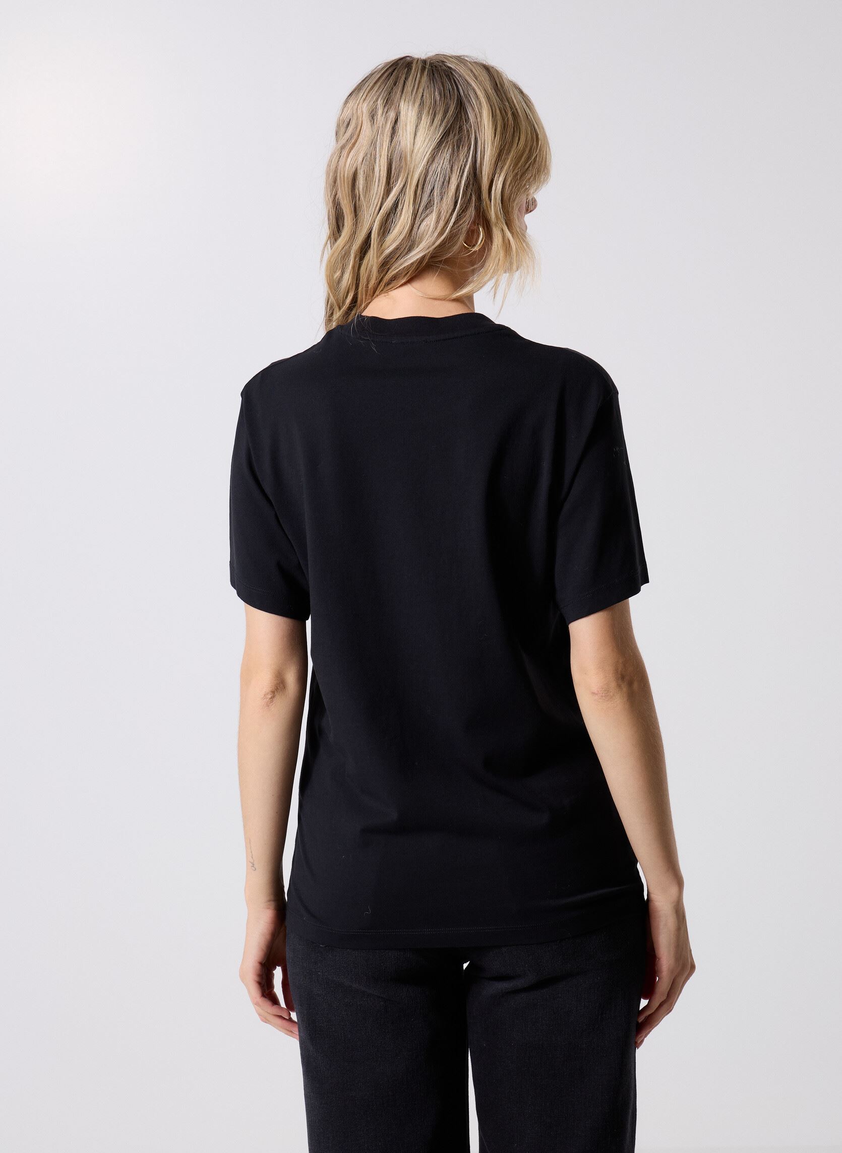 T-shirts met korte mouwen FTSC31043K dames zwart The Kooples T-shirts met korte mouwen FTSC31043K dames zwart BLA55