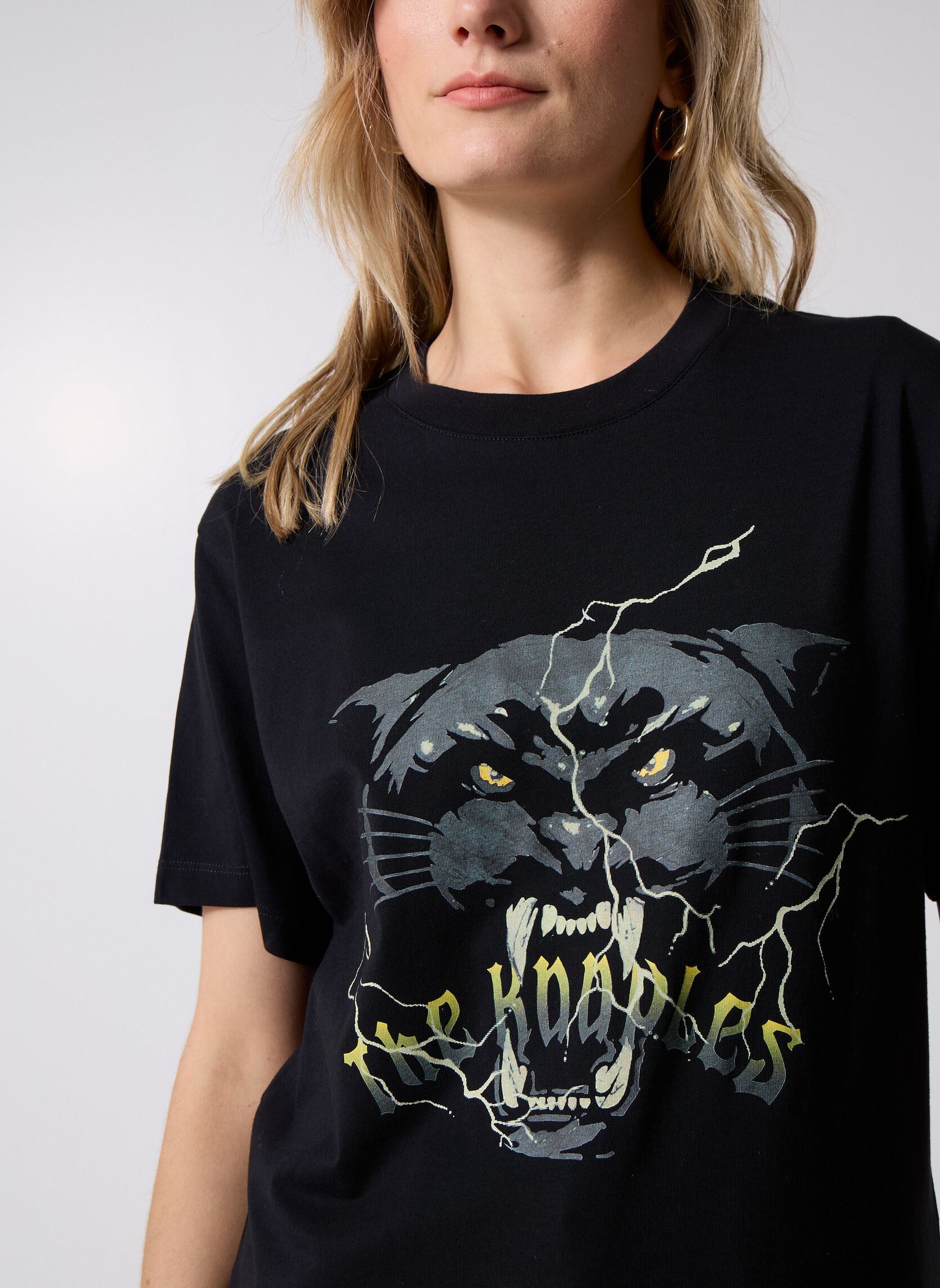 T-shirts met korte mouwen FTSC31043K dames zwart The Kooples T-shirts met korte mouwen FTSC31043K dames zwart BLA55