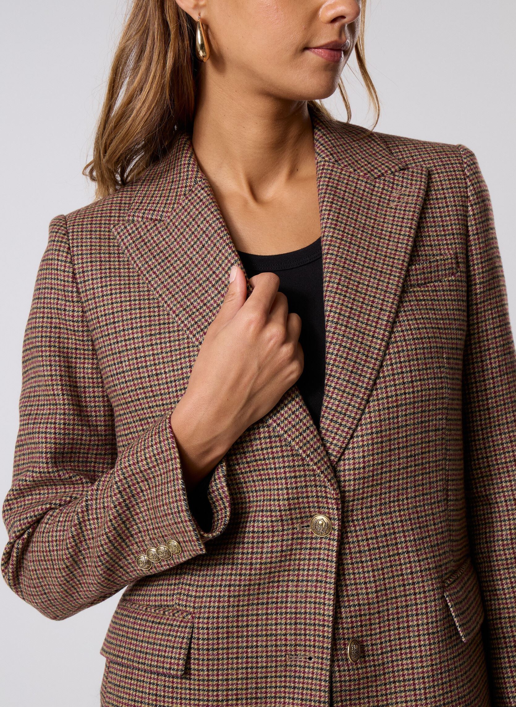 Vestes de blazer FVES31013K femme marron The Kooples Vestes de blazer FVES31013K femme marron CAM03