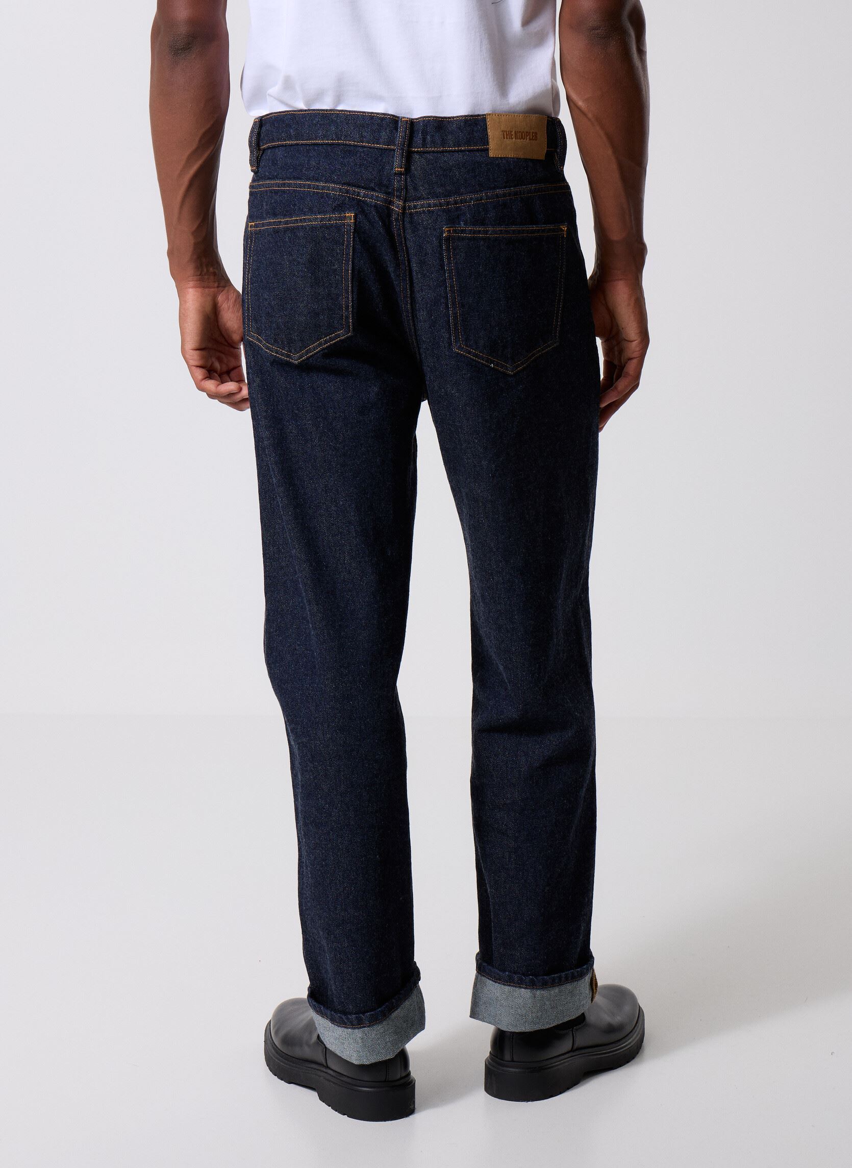 Jeans droit HJEA31006J homme bleu The Kooples Jeans droit HJEA31006J homme bleu BLU19