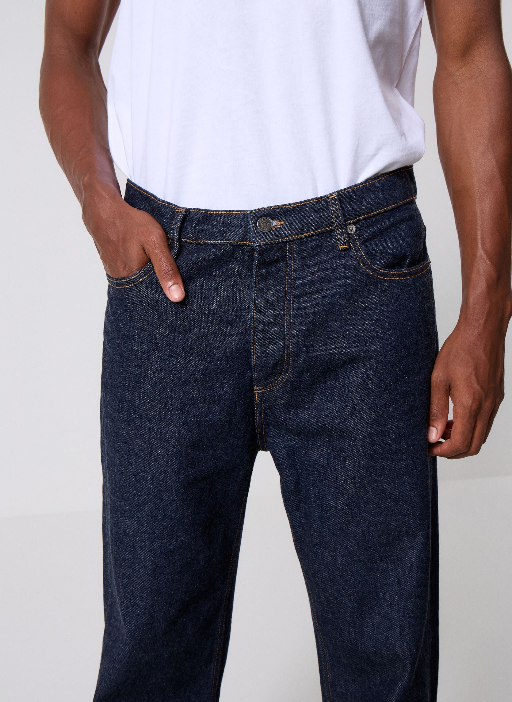Jeans droit HJEA31006J homme bleu The Kooples Jeans droit HJEA31006J homme bleu BLU19