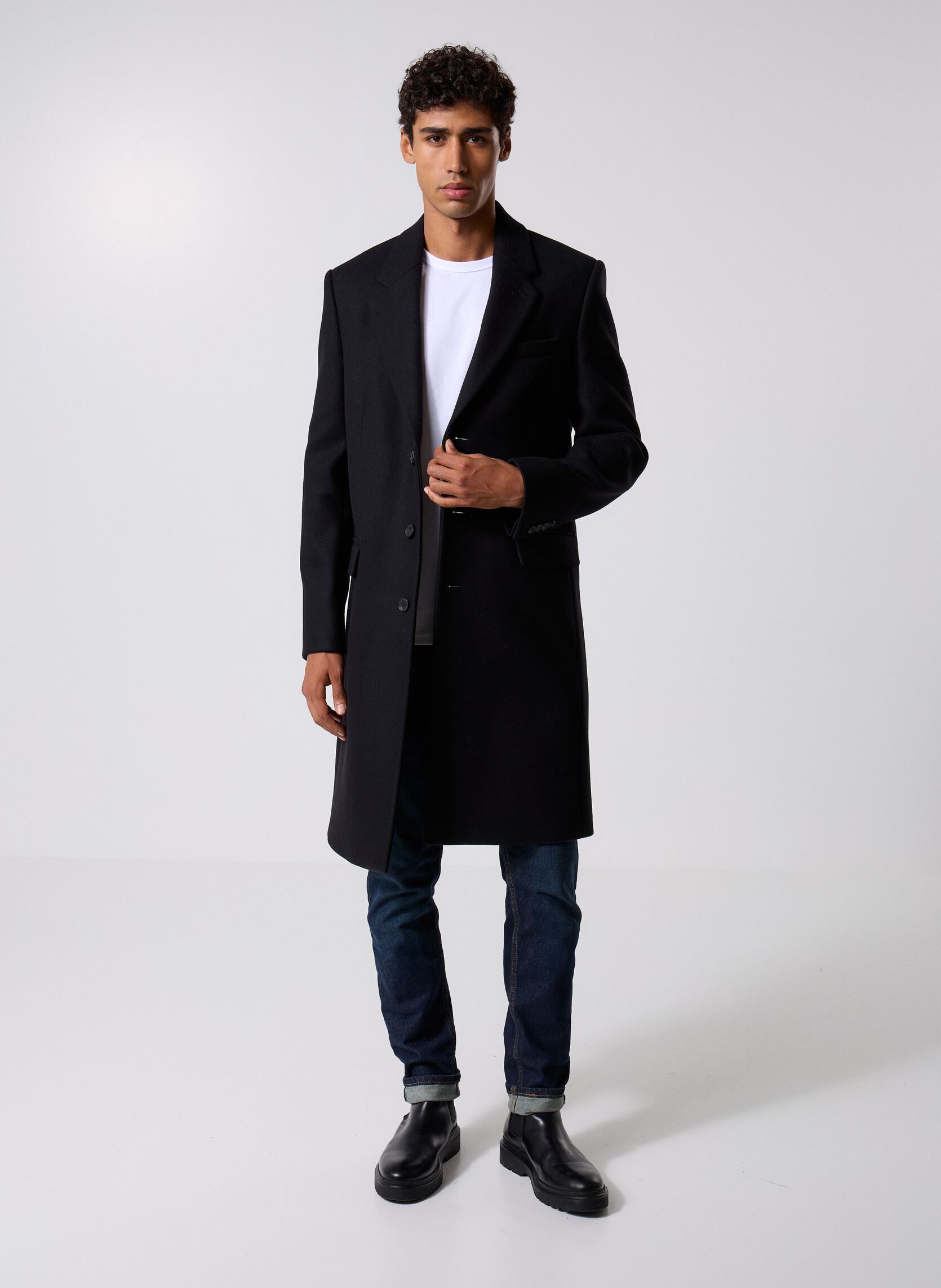 Klassieke jassen HMAN31004K heren zwart The Kooples Klassieke jassen HMAN31004K heren zwart BLA01