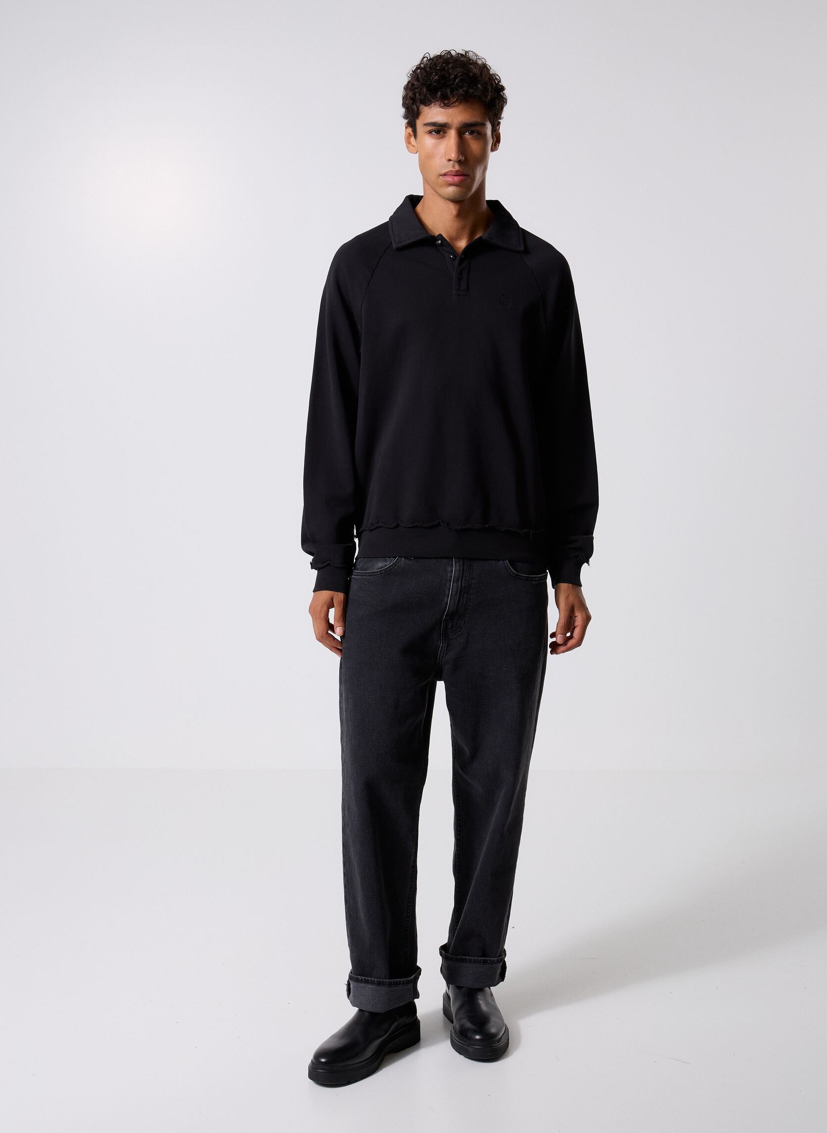Sweats HSWE31030K homme noir The Kooples Sweats HSWE31030K homme noir BLA55