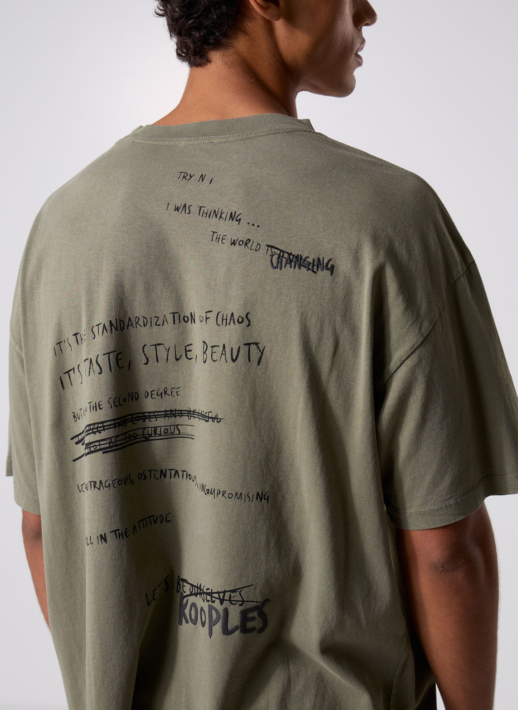Kurzarm-T-Shirts HTSC31006K herren grün The Kooples Kurzarm-T-Shirts HTSC31006K herren grün KAK01