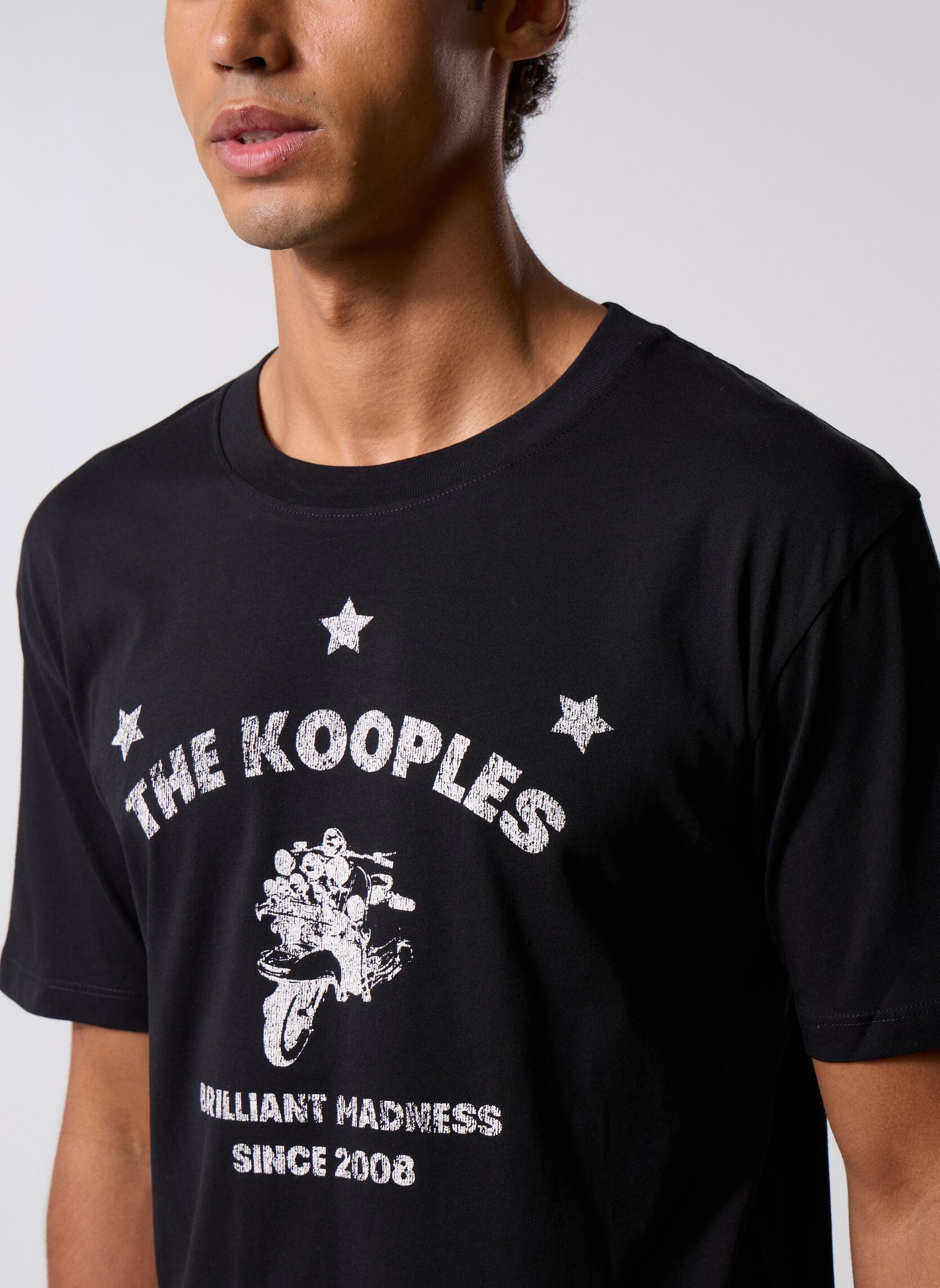 T-shirts met korte mouwen HTSC31011K heren zwart The Kooples T-shirts met korte mouwen HTSC31011K heren zwart BLA01