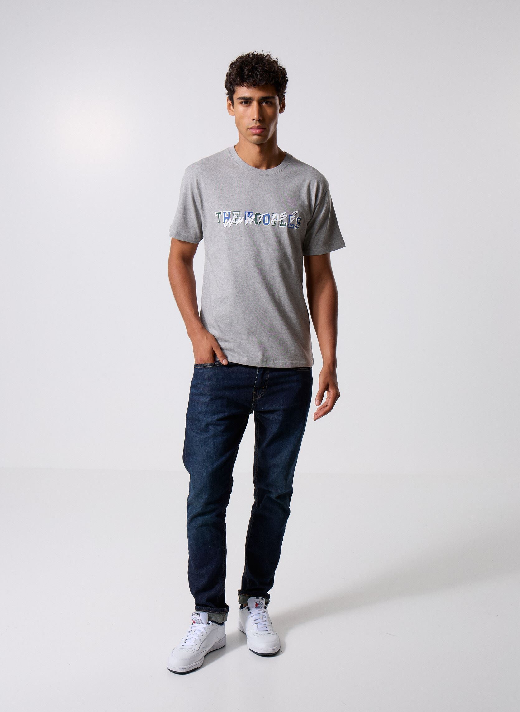 T-shirts met korte mouwen HTSC31035K heren grijs The Kooples T-shirts met korte mouwen HTSC31035K heren grijs GRY23
