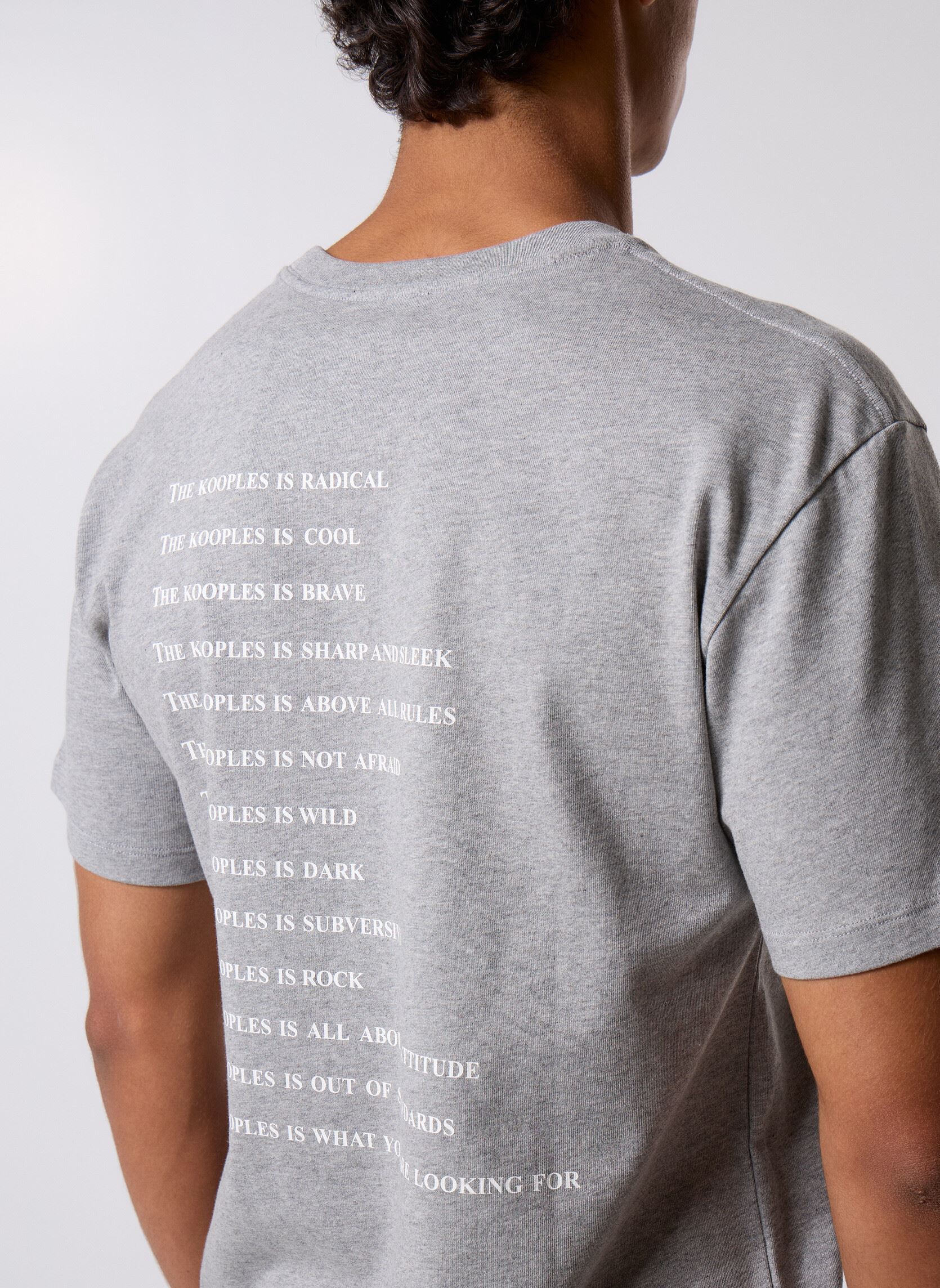 T-shirts met korte mouwen HTSC31035K heren grijs The Kooples T-shirts met korte mouwen HTSC31035K heren grijs GRY23