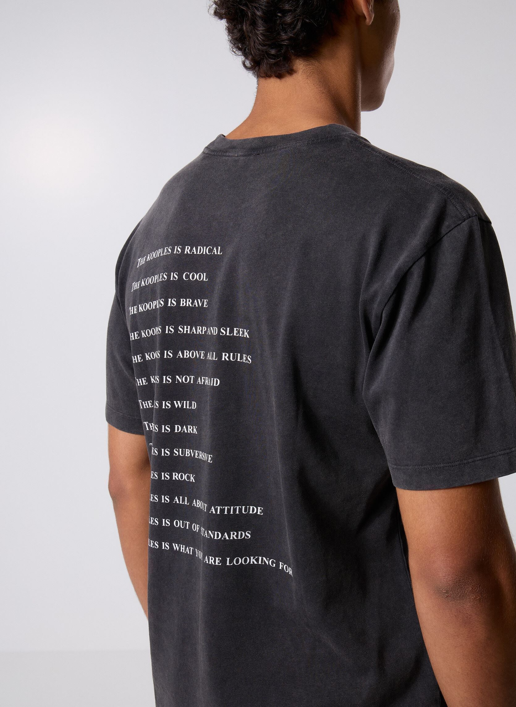 Tee-shirts manches courtes HTSC31035K homme noir The Kooples Tee-shirts manches courtes HTSC31035K homme noir BLA01
