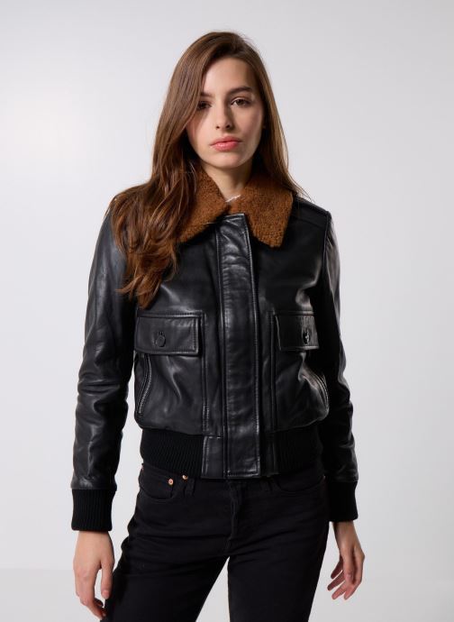 The Kooples Vestes en cuir FCUI31011K femme noir