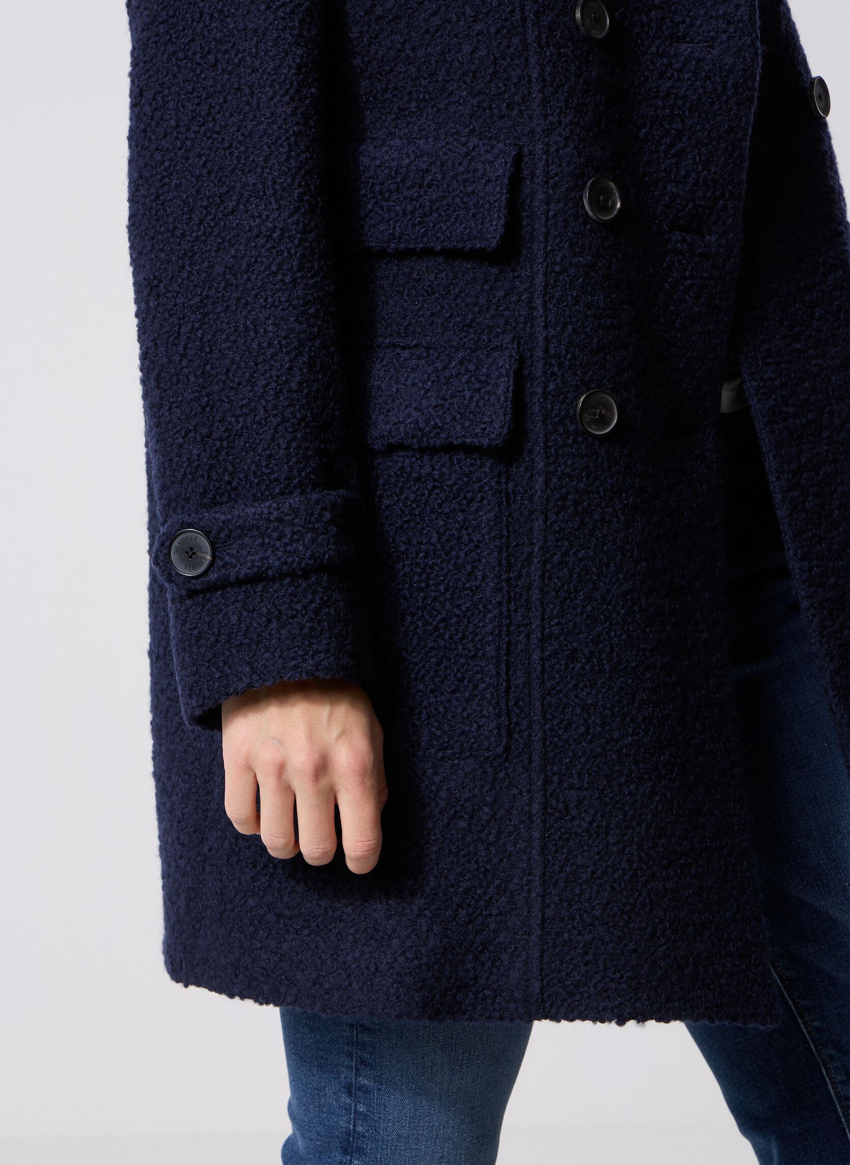 Manteaux FMAN31013K femme bleu The Kooples Manteaux FMAN31013K femme bleu Nav01