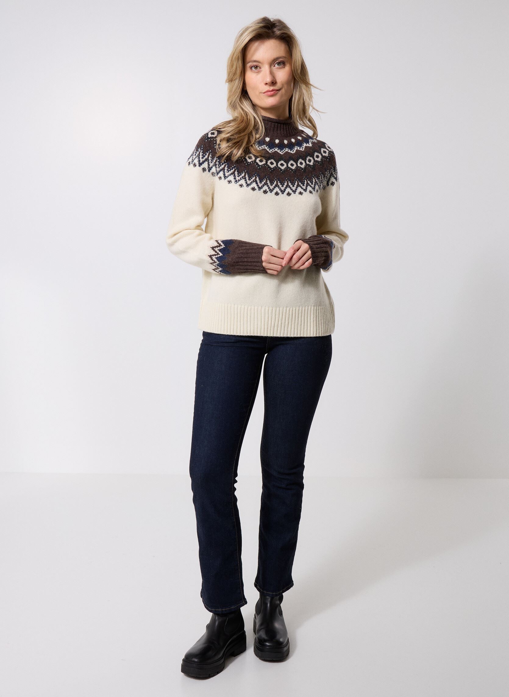 Pullover FPUL31014K damen weiß The Kooples Pullover FPUL31014K damen weiß ECR11