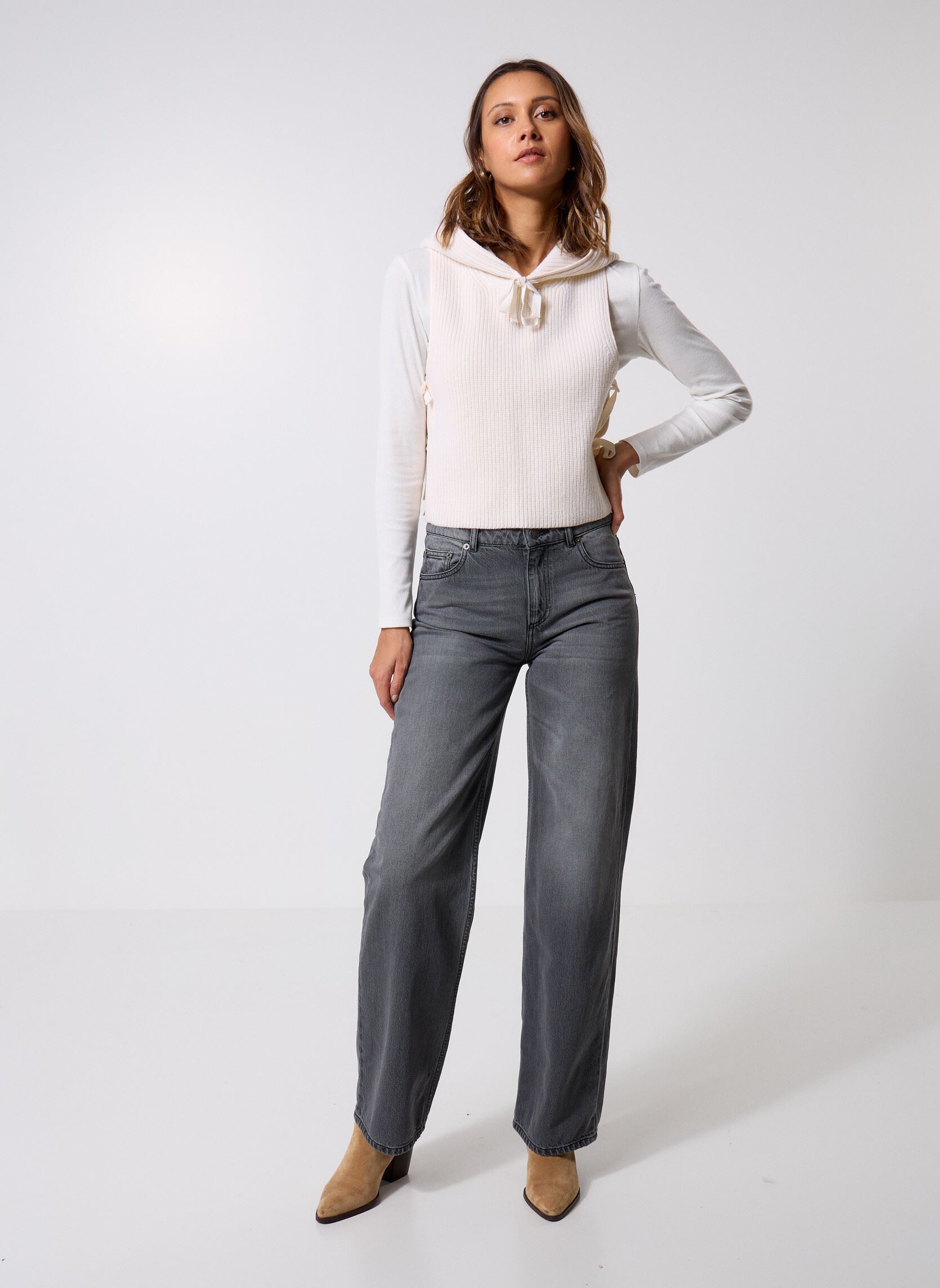Pulls FPUL31026K femme blanc The Kooples Pulls FPUL31026K femme blanc ECR01