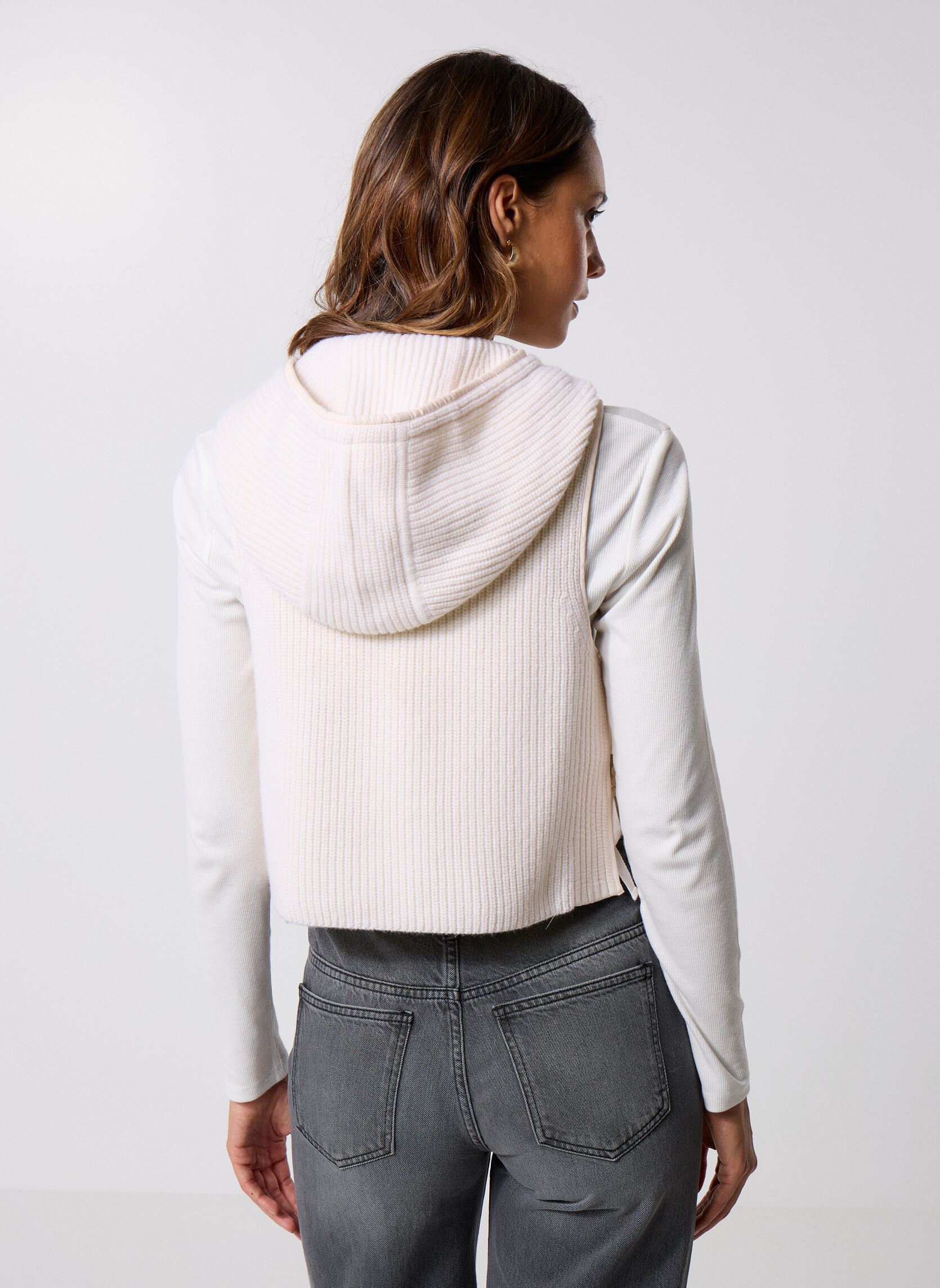 Pulls FPUL31026K femme blanc The Kooples Pulls FPUL31026K femme blanc ECR01