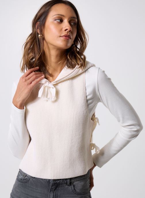 Sweat Femme GOODMOVE Blanc - Taille 10, Manches Longues (Bon état)