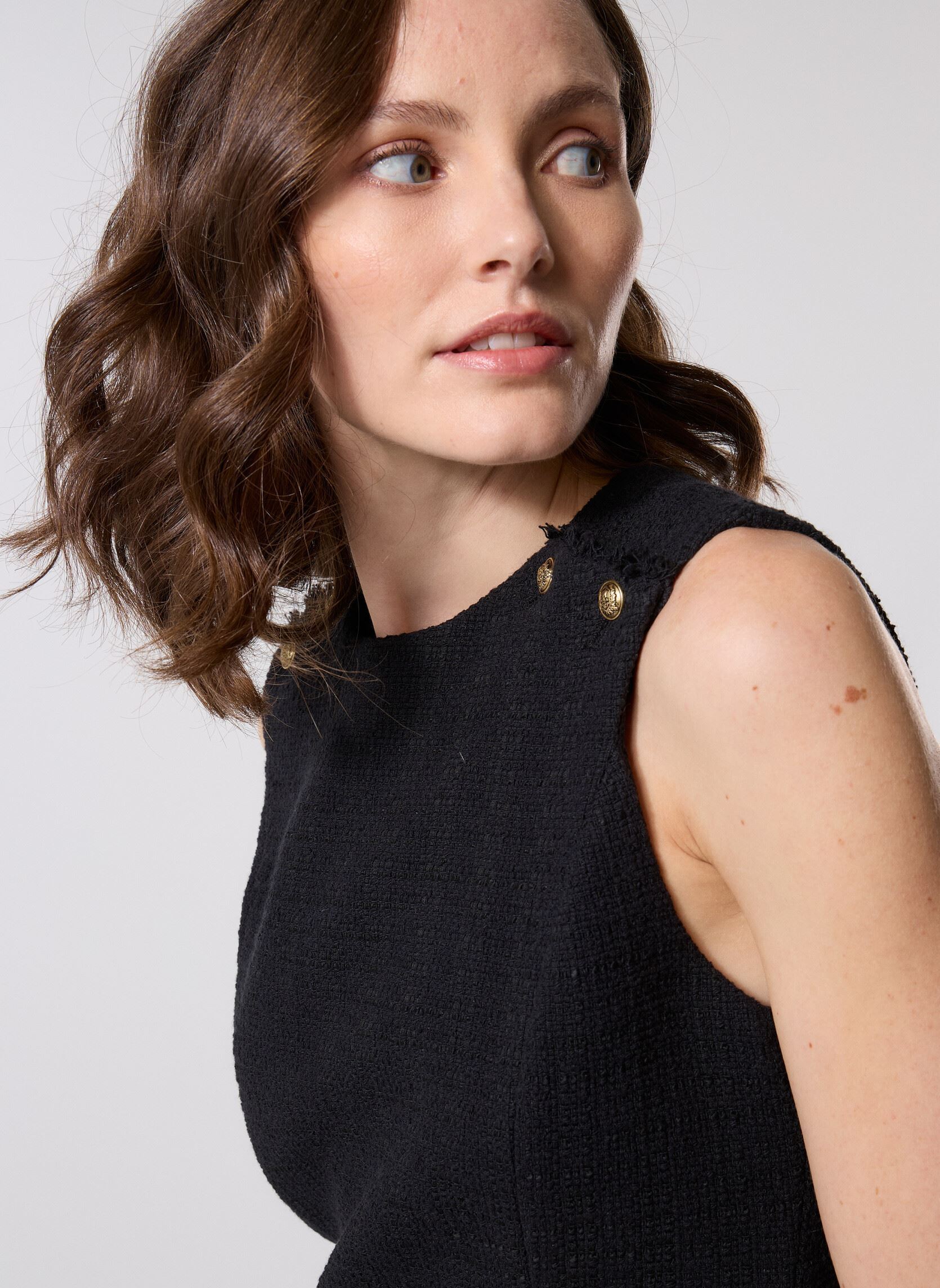 Jurken FROB31085K dames zwart The Kooples Jurken FROB31085K dames zwart BLA01